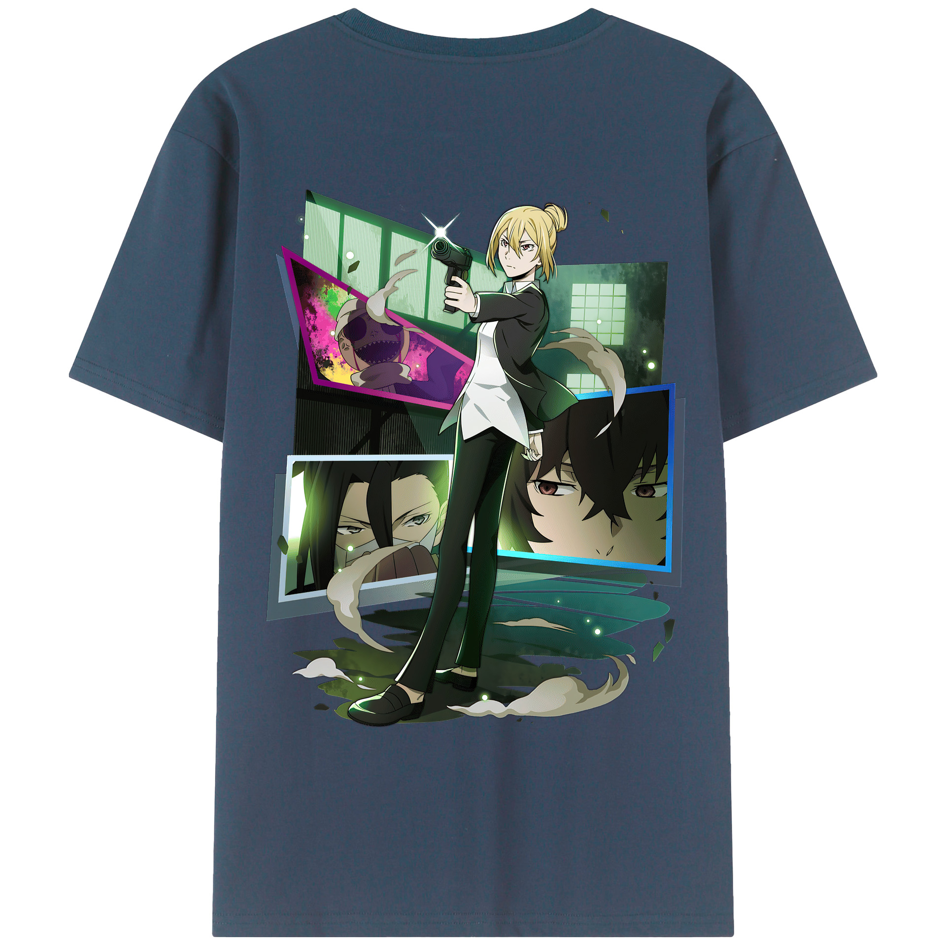 （画像用） 文豪ストレイドッグス Bungo Stray Dogs レディース半袖Tシャツ(バックプリント)