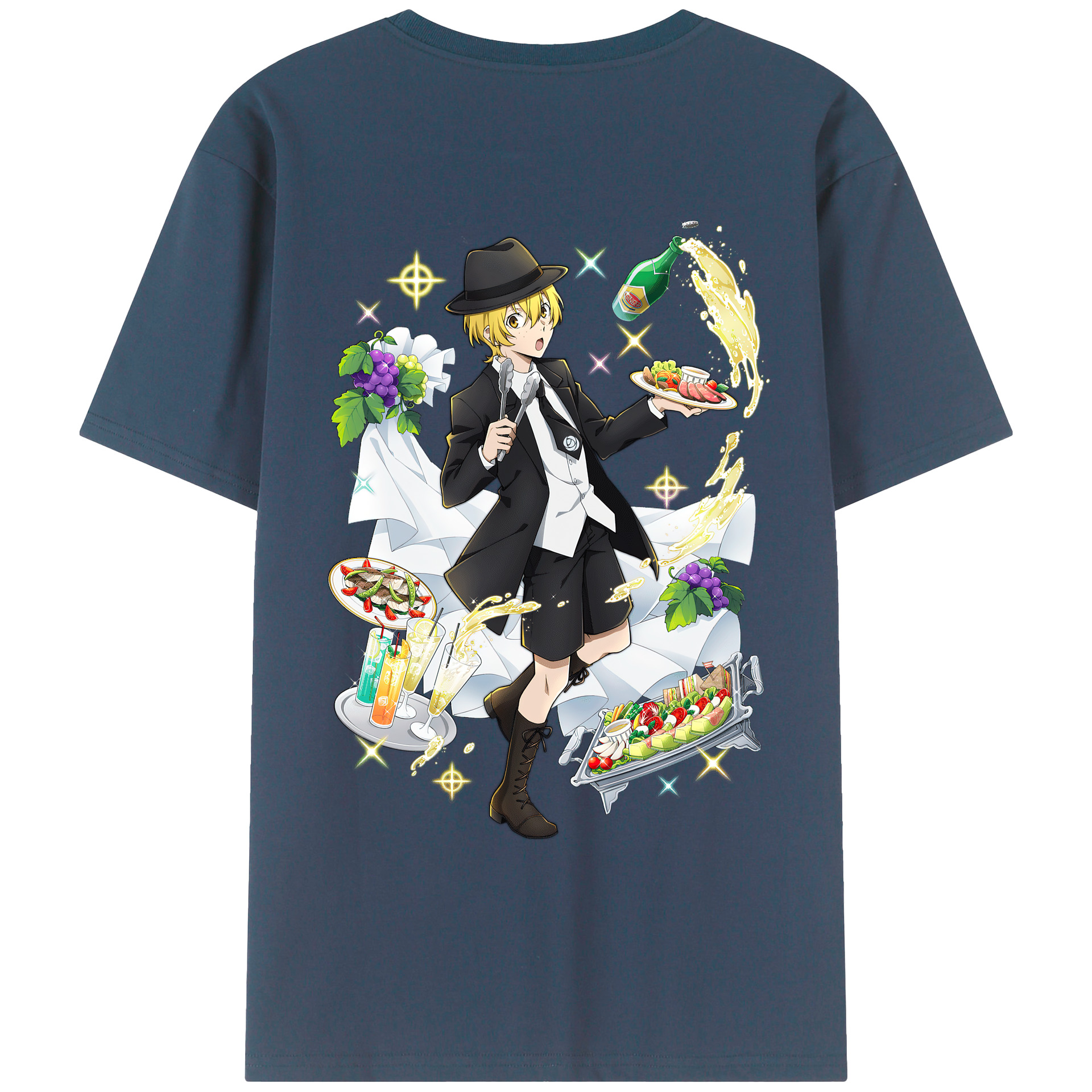 （画像用） 文豪ストレイドッグス Bungo Stray Dogs レディース半袖Tシャツ(バックプリント)
