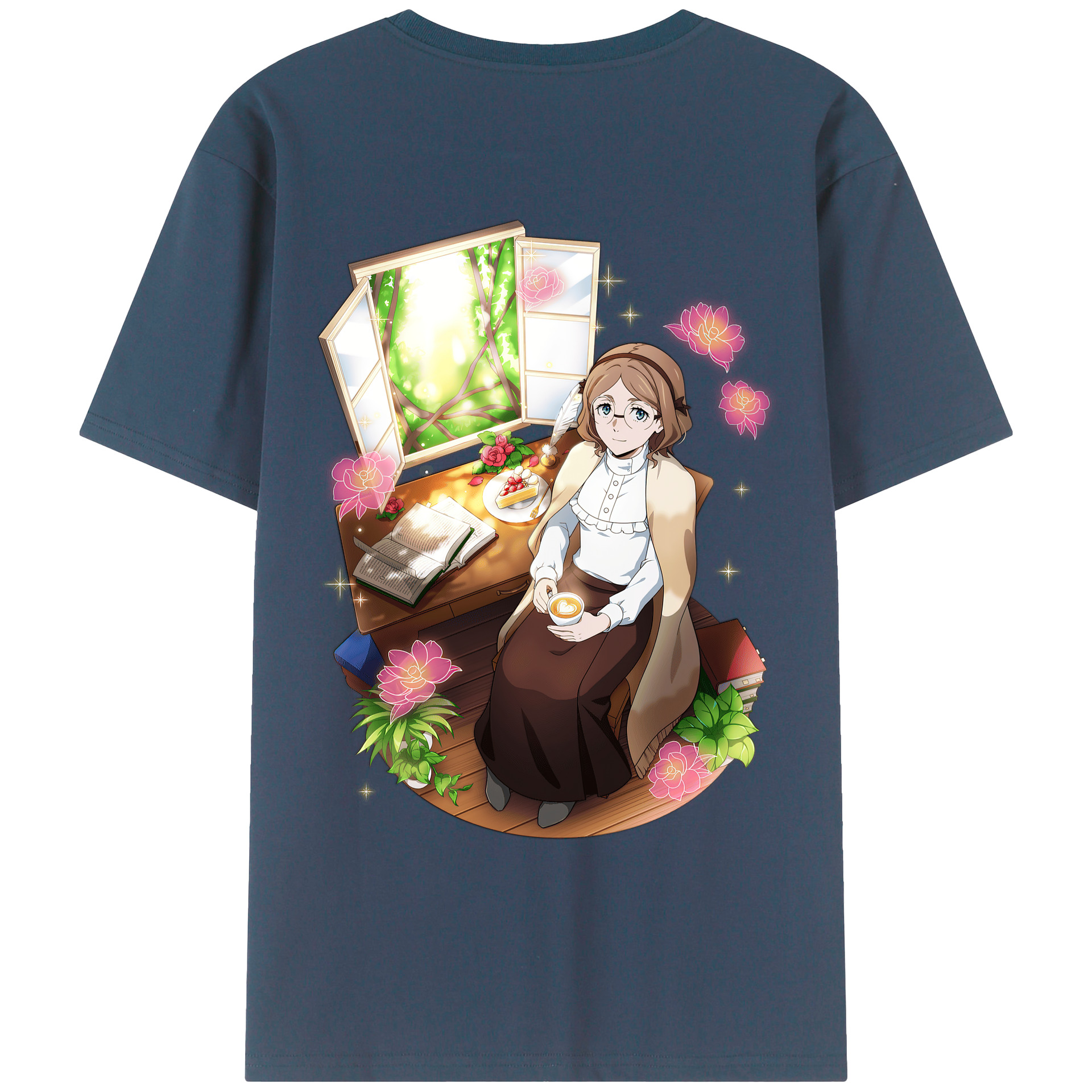 （画像用） 文豪ストレイドッグス Bungo Stray Dogs レディース半袖Tシャツ(バックプリント)