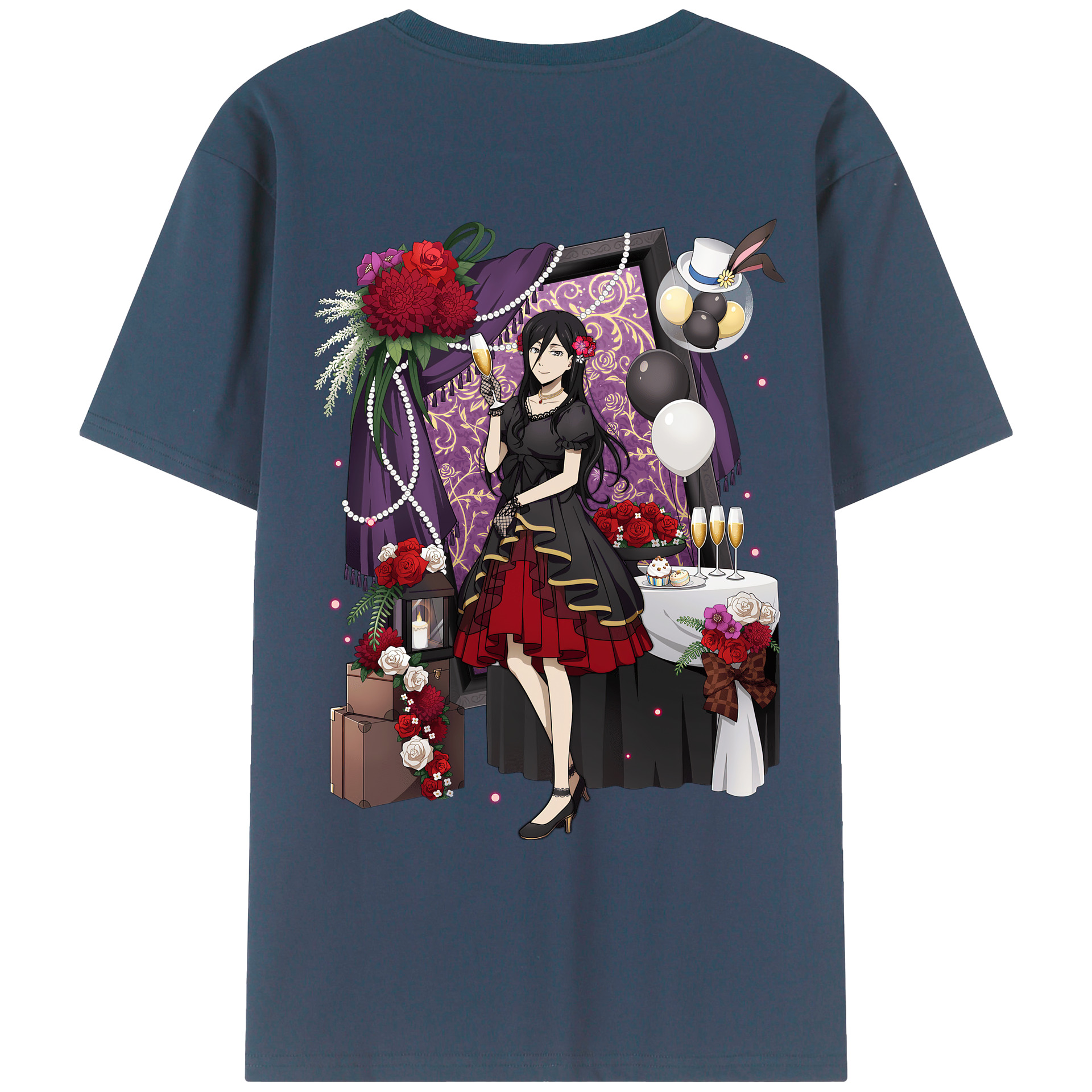 （画像用） 文豪ストレイドッグス Bungo Stray Dogs レディース半袖Tシャツ(バックプリント)