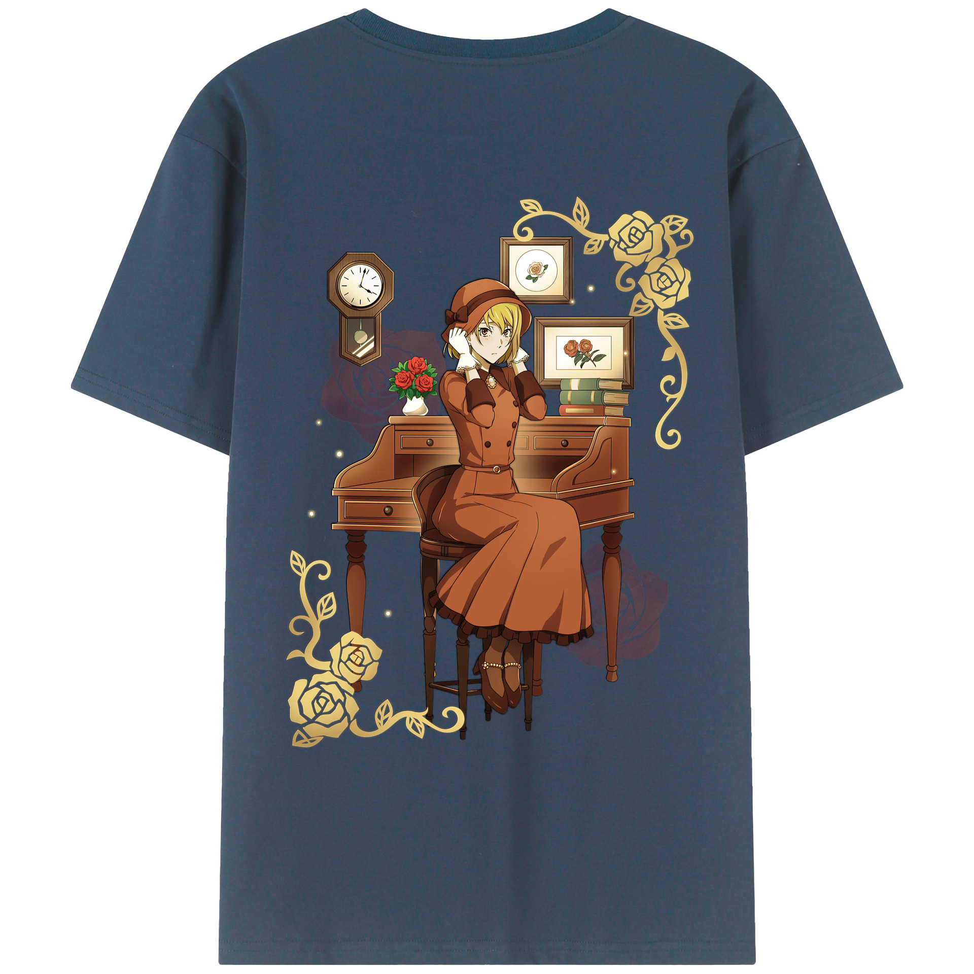 （画像用） 文豪ストレイドッグス Bungo Stray Dogs レディース半袖Tシャツ(バックプリント)