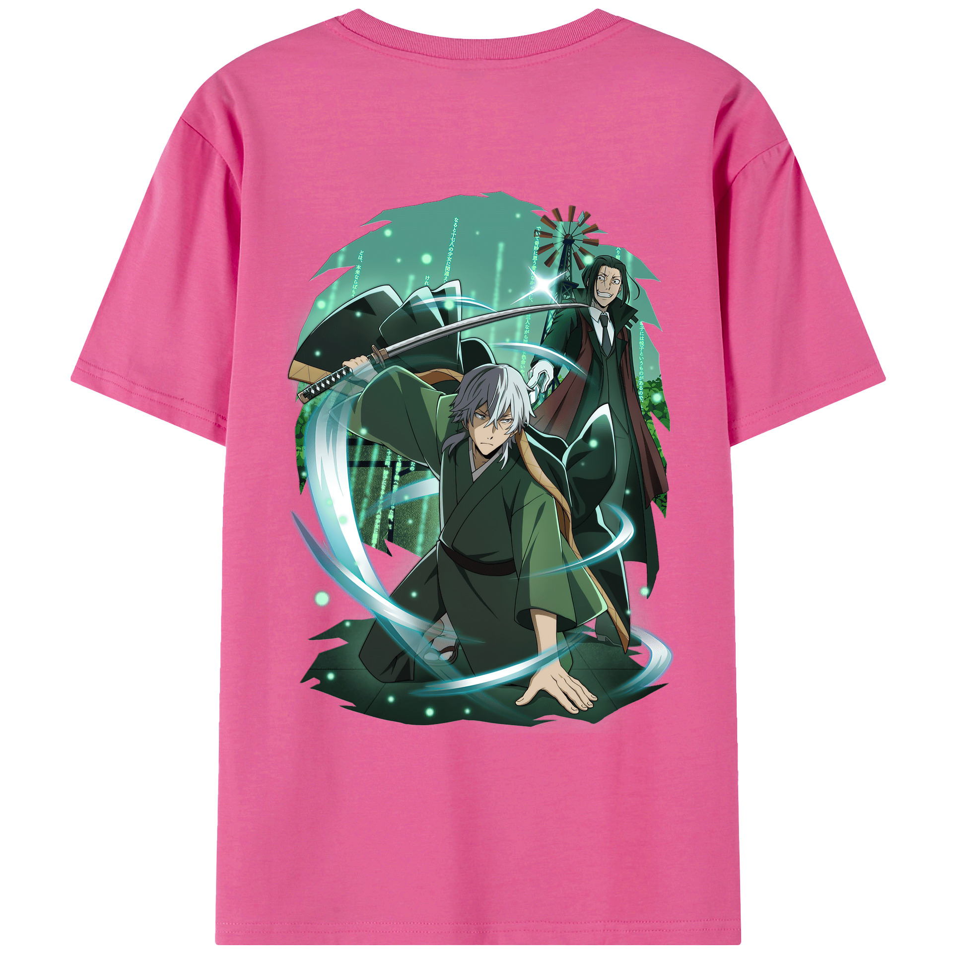 （画像用） 文豪ストレイドッグス Bungo Stray Dogs レディース半袖Tシャツ(バックプリント)