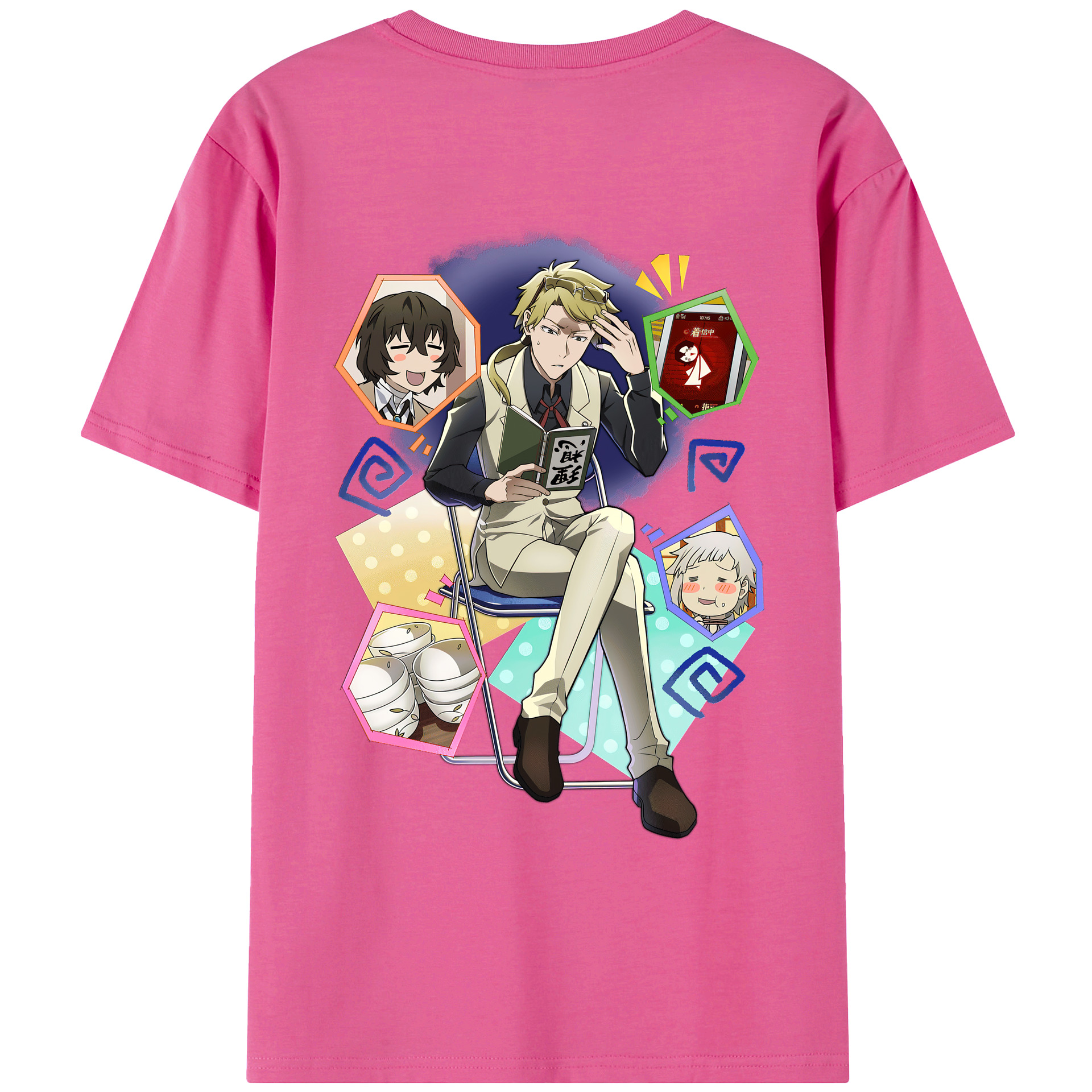 （画像用） 文豪ストレイドッグス Bungo Stray Dogs レディース半袖Tシャツ(バックプリント)