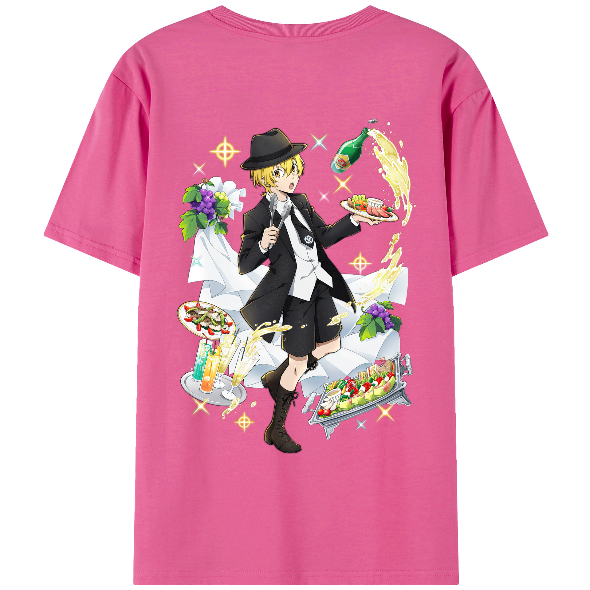 （画像用） 文豪ストレイドッグス Bungo Stray Dogs レディース半袖Tシャツ(バックプリント)