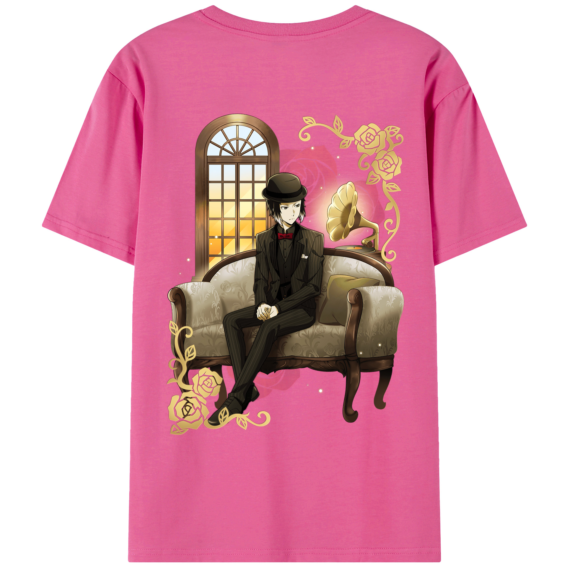（画像用） 文豪ストレイドッグス Bungo Stray Dogs レディース半袖Tシャツ(バックプリント)