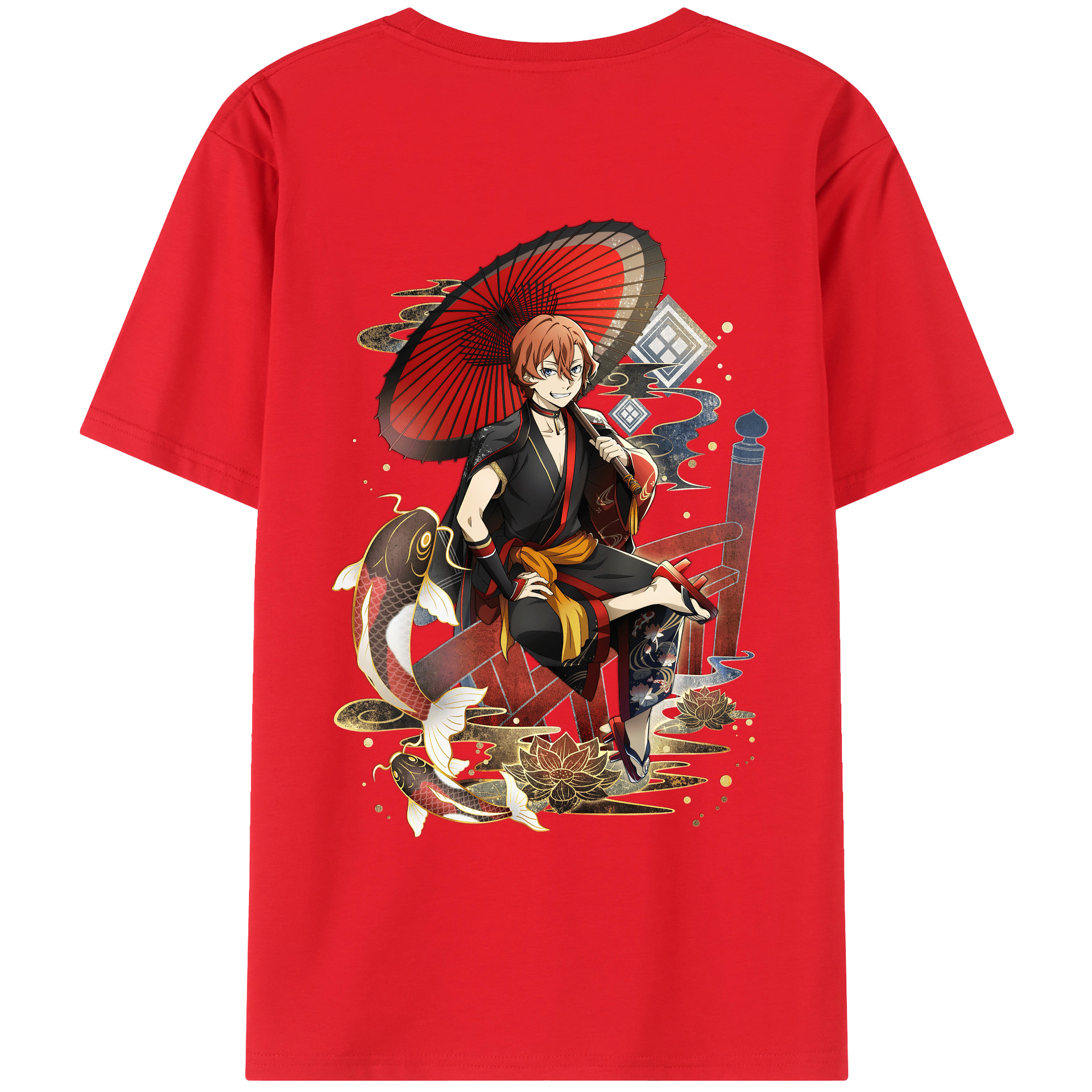 （画像用） 文豪ストレイドッグス Bungo Stray Dogs レディース半袖Tシャツ(バックプリント)