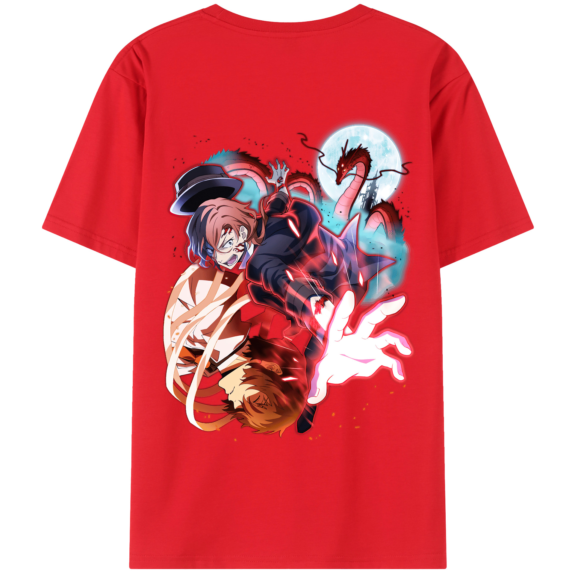 （画像用） 文豪ストレイドッグス Bungo Stray Dogs レディース半袖Tシャツ(バックプリント)