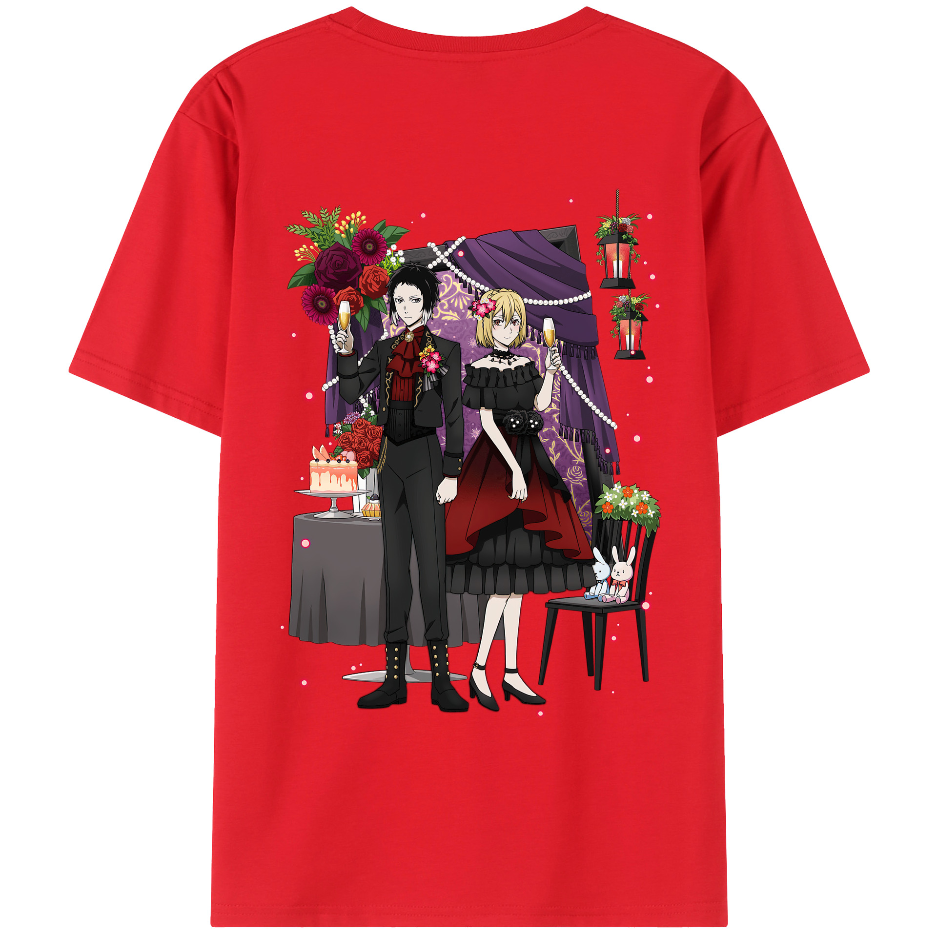 （画像用） 文豪ストレイドッグス Bungo Stray Dogs レディース半袖Tシャツ(バックプリント)