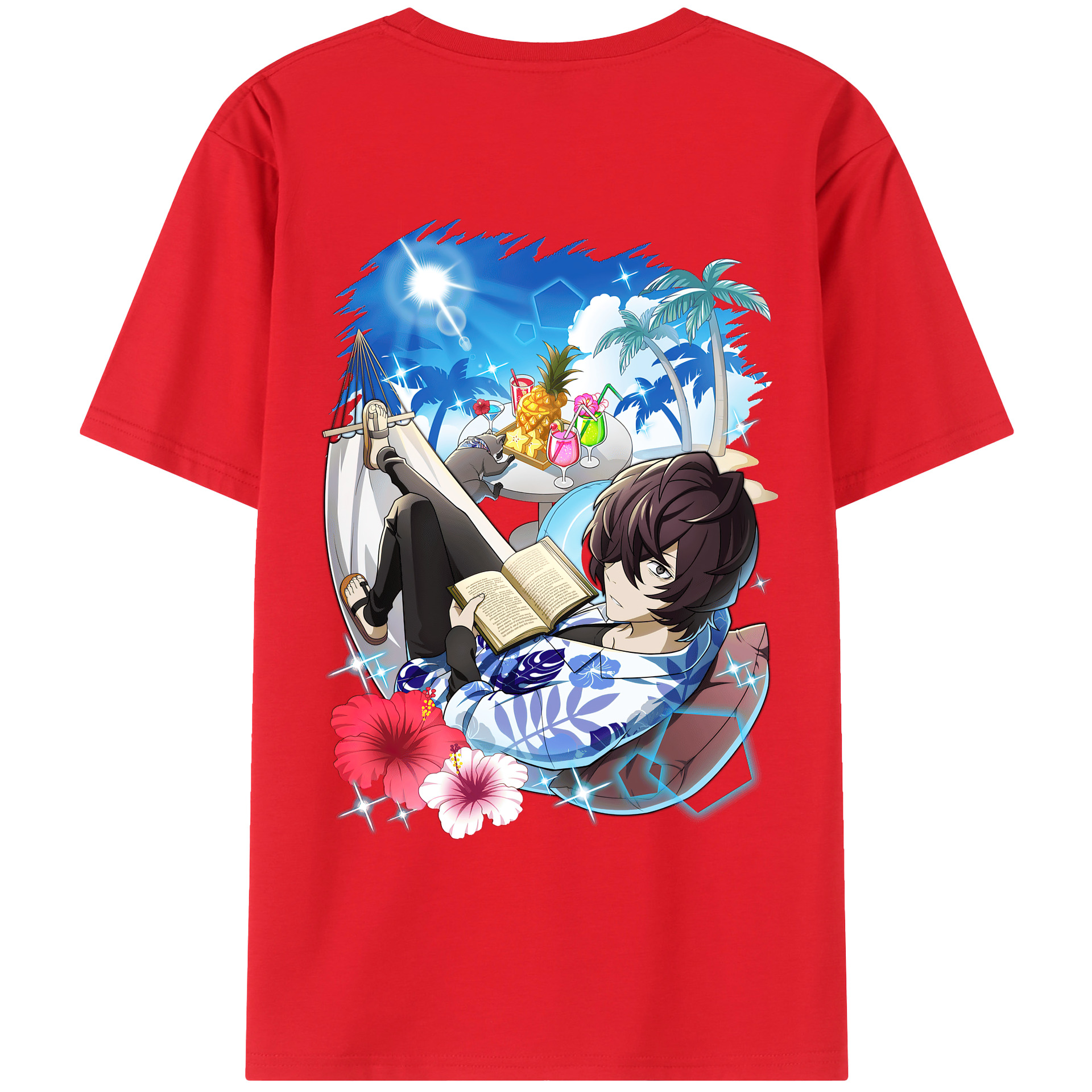 （画像用） 文豪ストレイドッグス Bungo Stray Dogs レディース半袖Tシャツ(バックプリント)