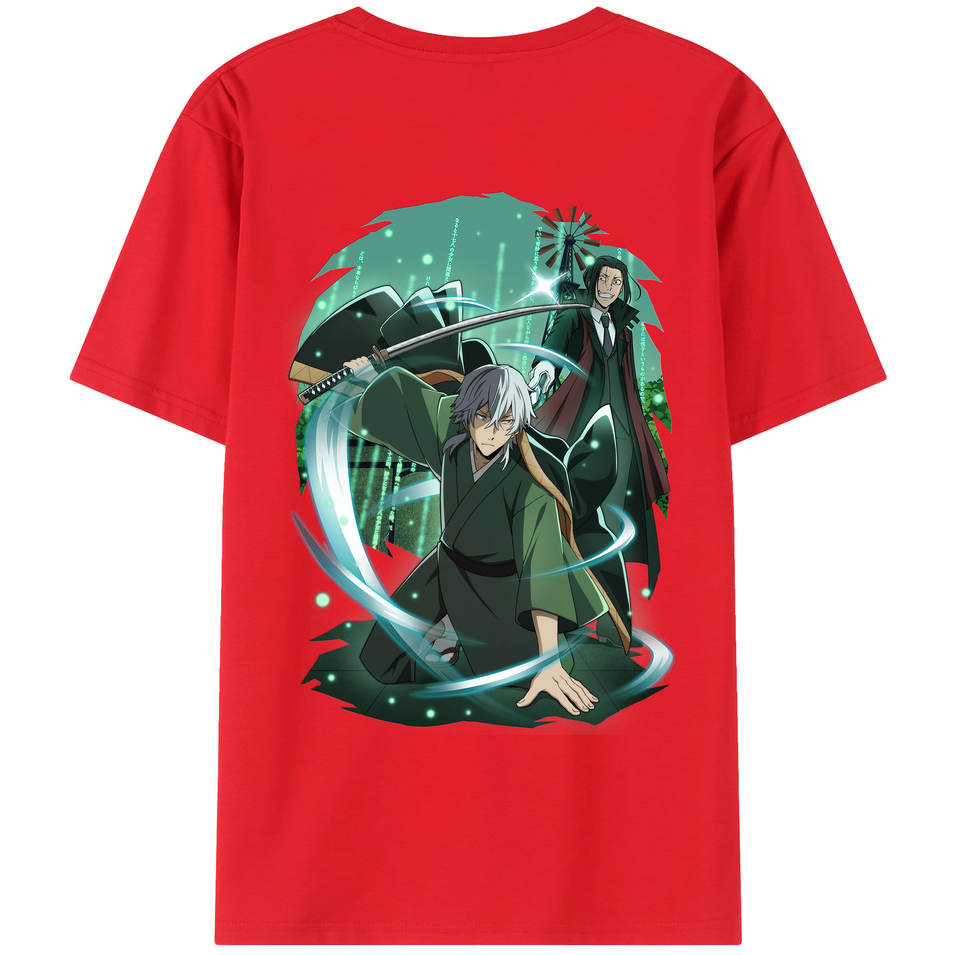 （画像用） 文豪ストレイドッグス Bungo Stray Dogs レディース半袖Tシャツ(バックプリント)