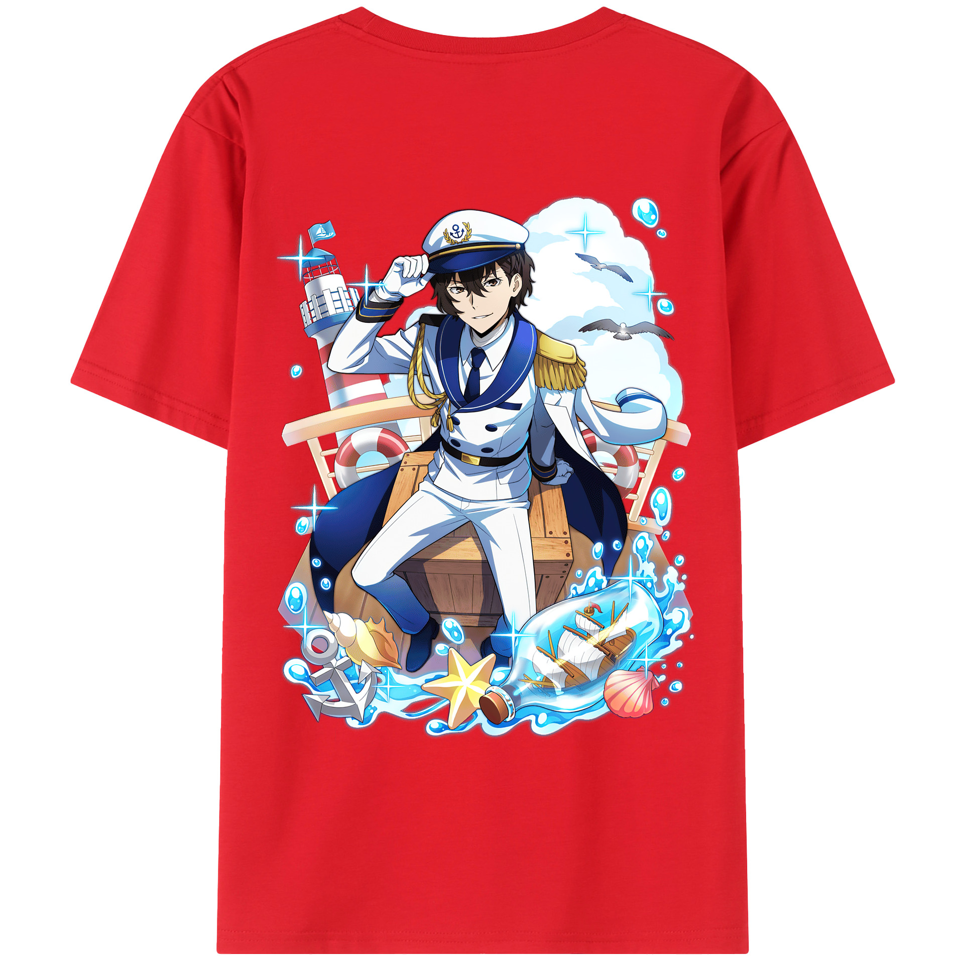 （画像用） 文豪ストレイドッグス Bungo Stray Dogs レディース半袖Tシャツ(バックプリント)