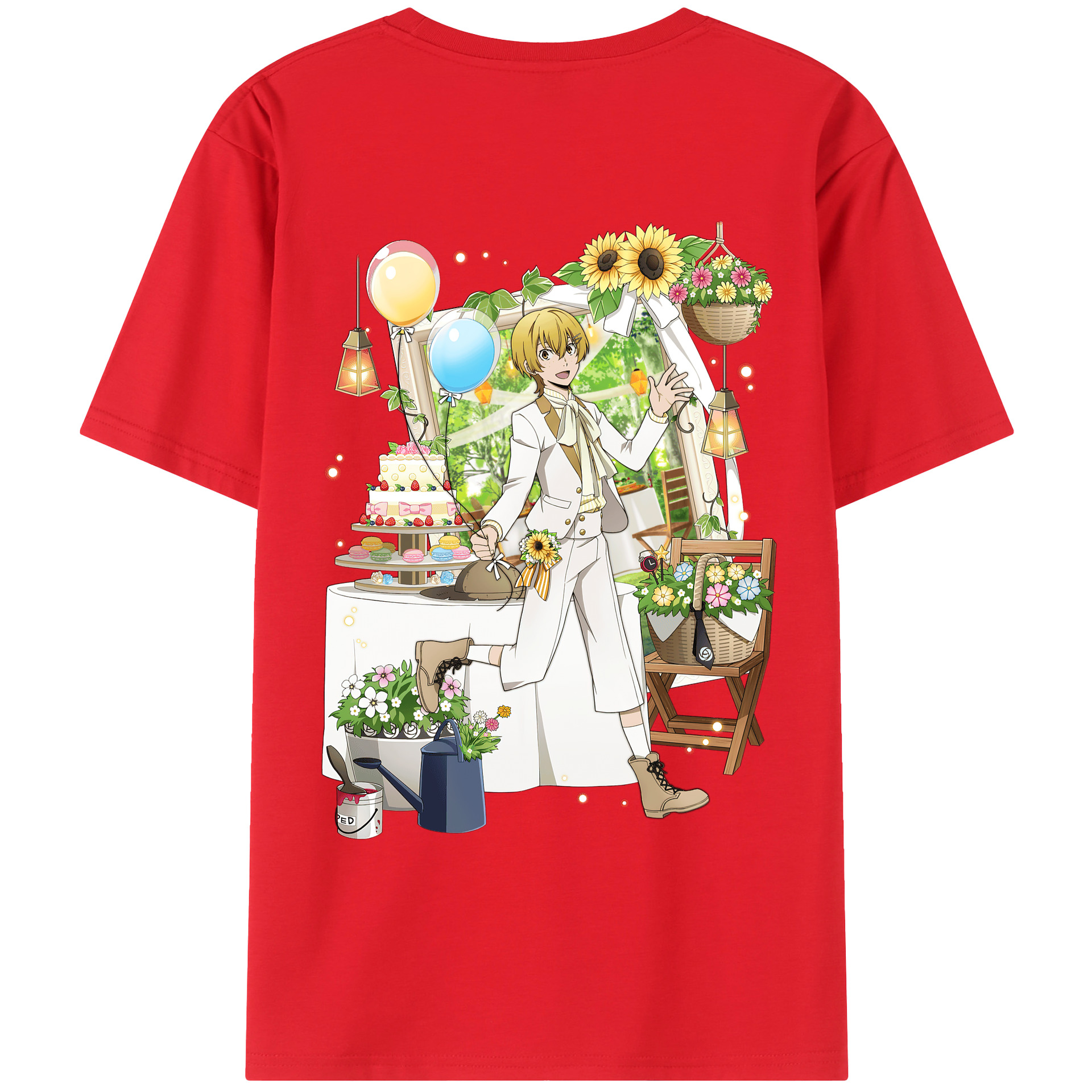 （画像用） 文豪ストレイドッグス Bungo Stray Dogs レディース半袖Tシャツ(バックプリント)