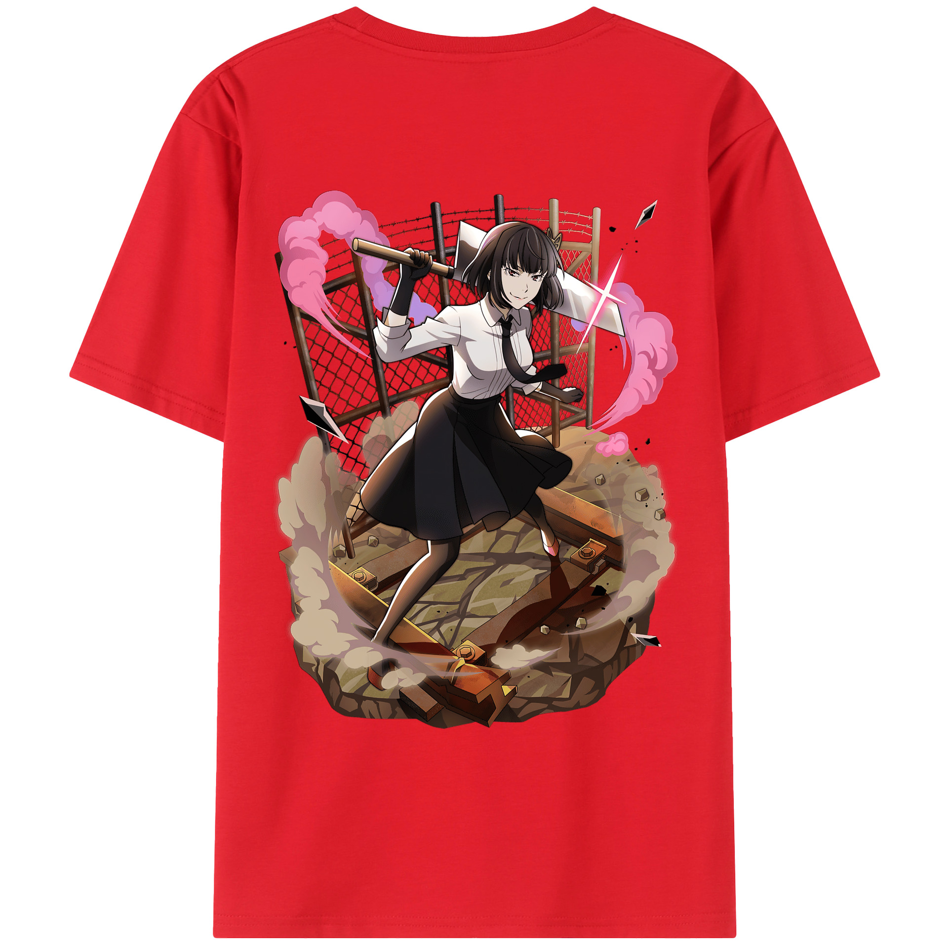 （画像用） 文豪ストレイドッグス Bungo Stray Dogs レディース半袖Tシャツ(バックプリント)