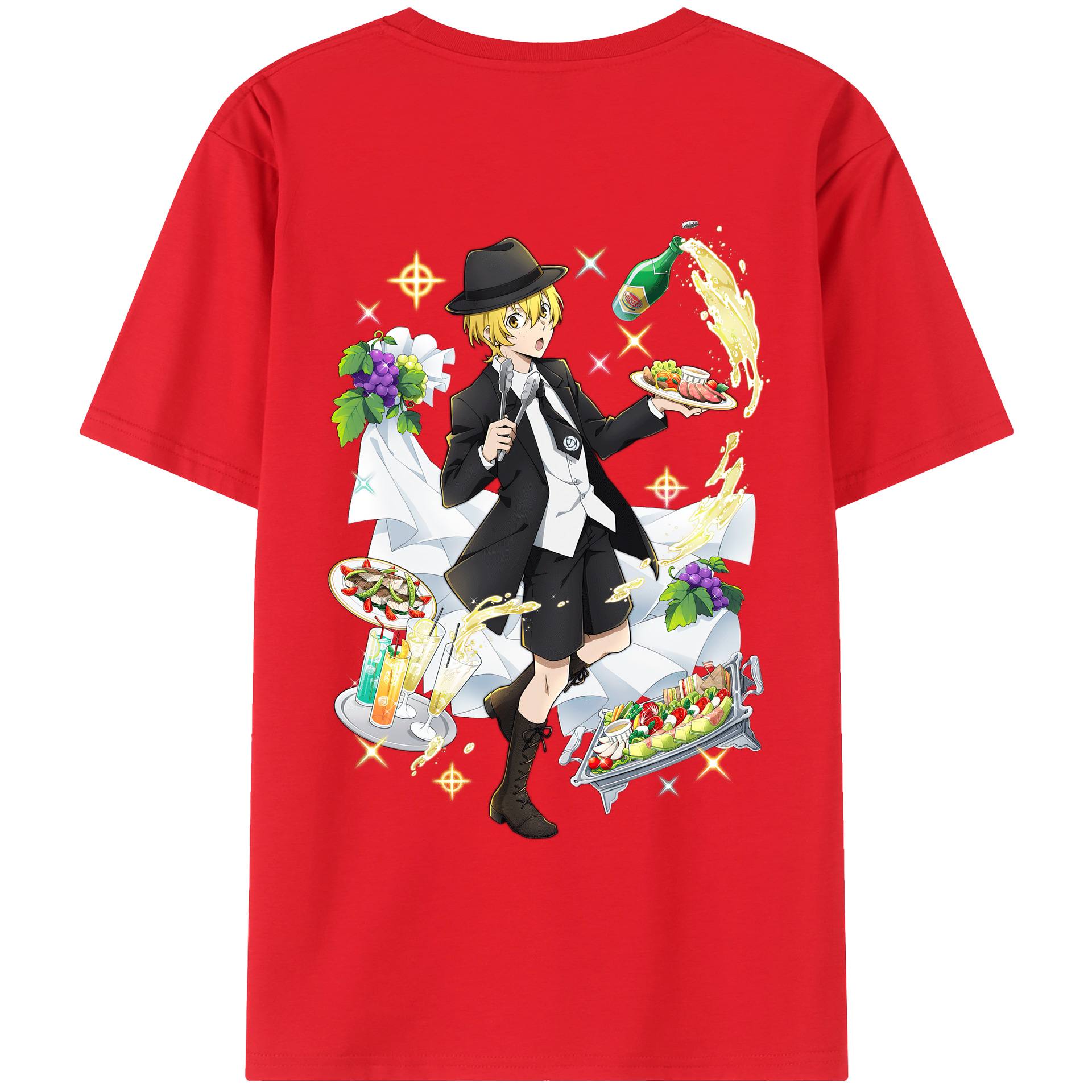 （画像用） 文豪ストレイドッグス Bungo Stray Dogs レディース半袖Tシャツ(バックプリント)