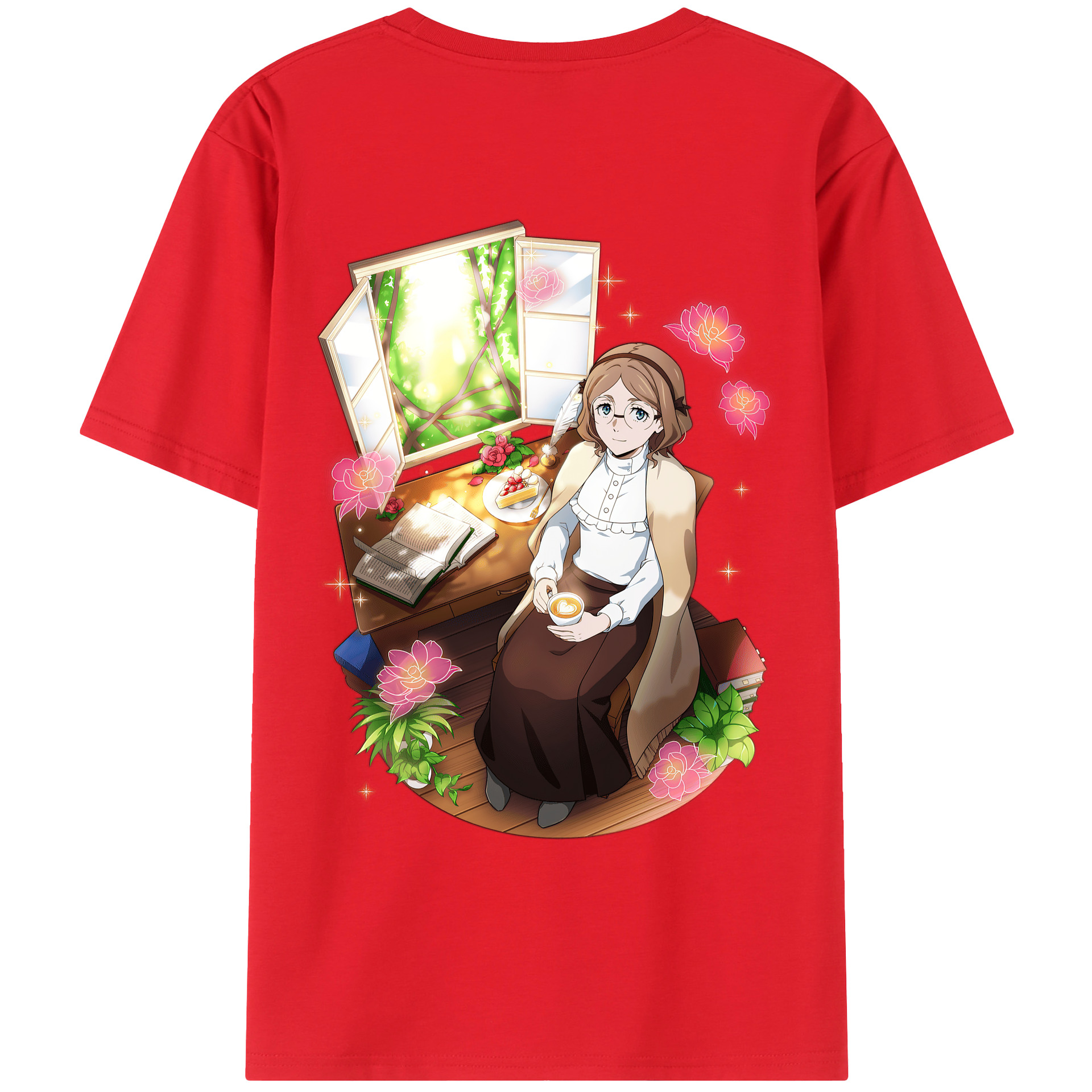 （画像用） 文豪ストレイドッグス Bungo Stray Dogs レディース半袖Tシャツ(バックプリント)
