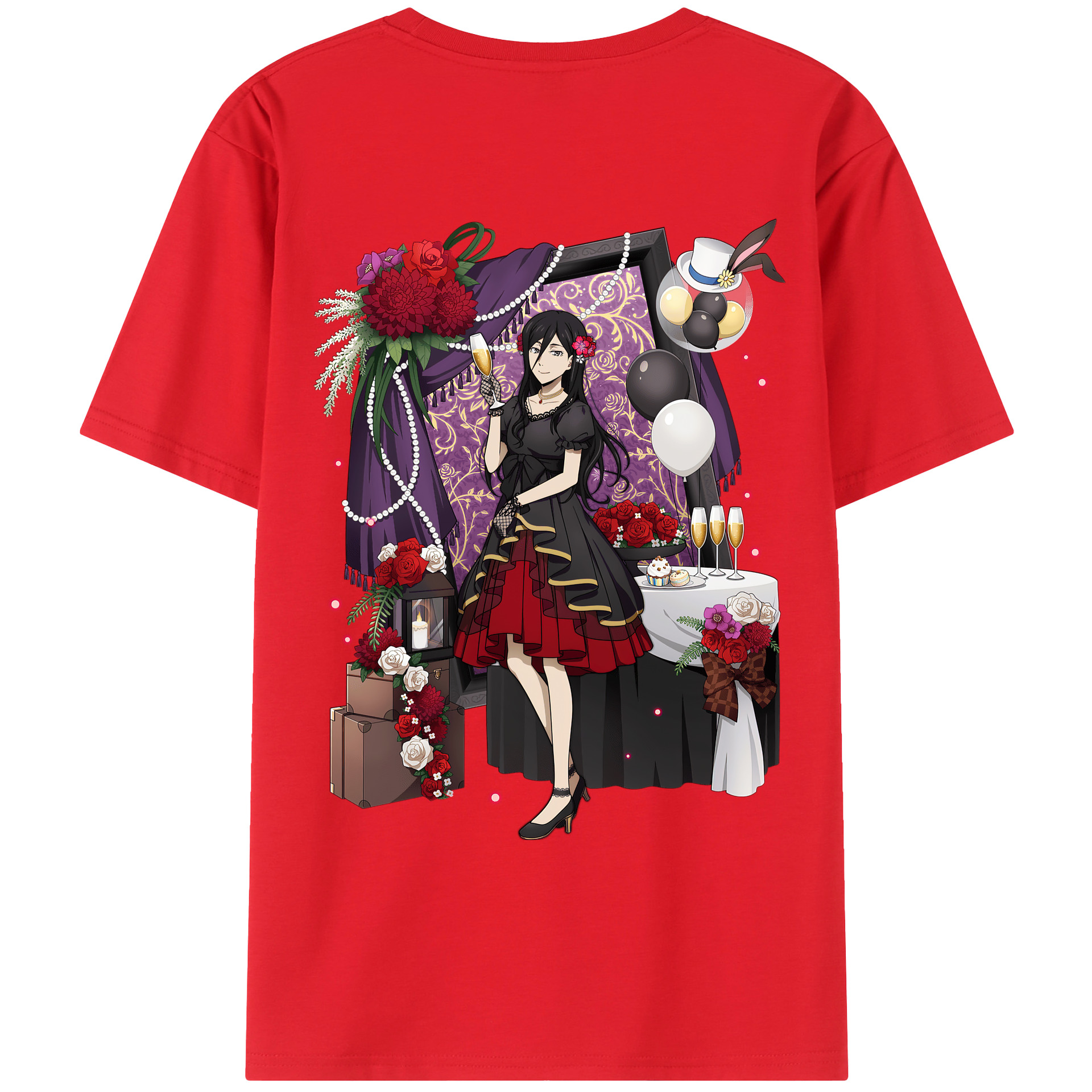 （画像用） 文豪ストレイドッグス Bungo Stray Dogs レディース半袖Tシャツ(バックプリント)