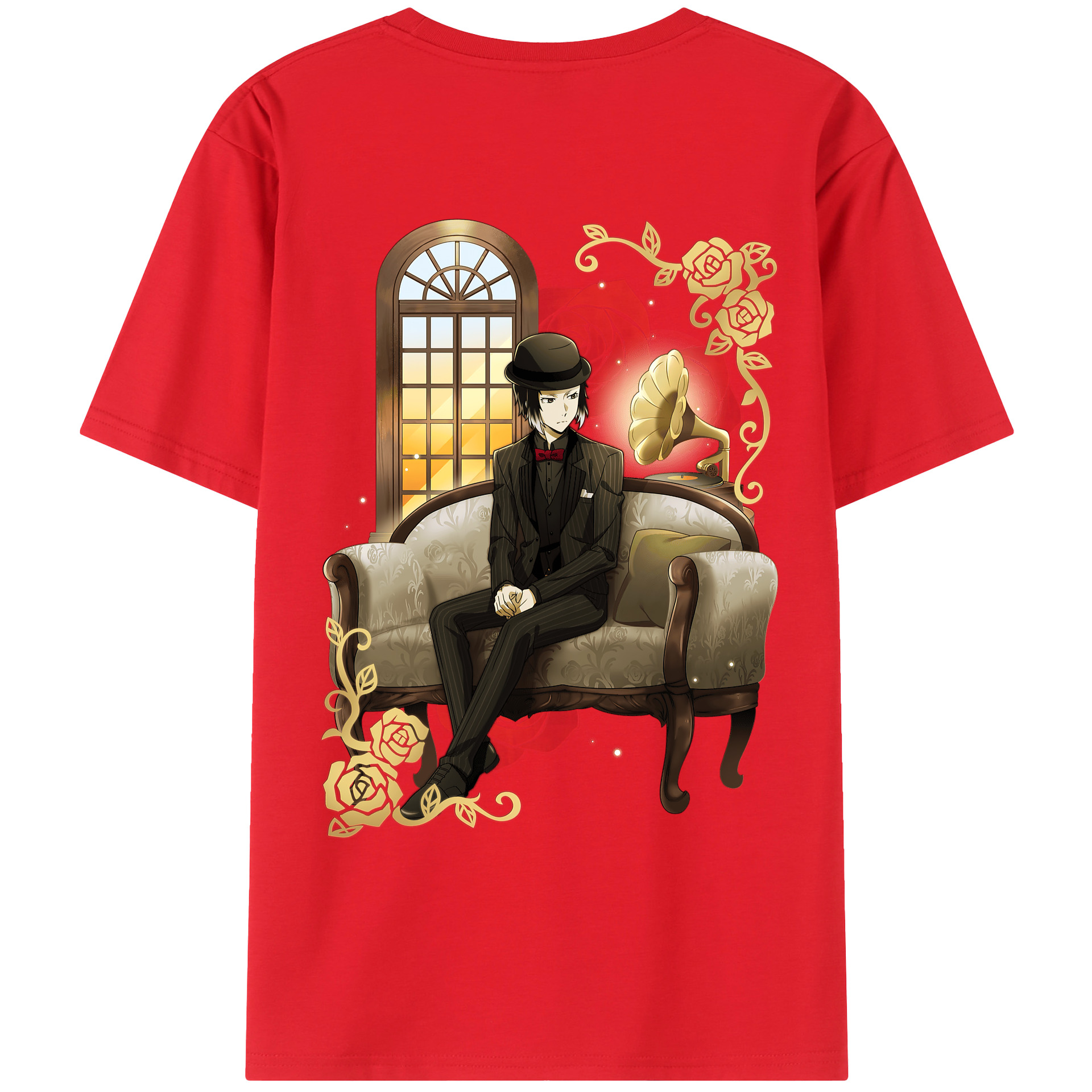 （画像用） 文豪ストレイドッグス Bungo Stray Dogs レディース半袖Tシャツ(バックプリント)