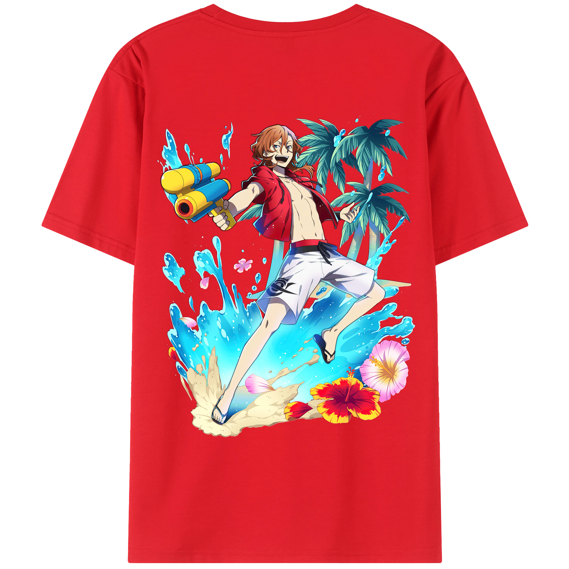 （画像用） 文豪ストレイドッグス Bungo Stray Dogs レディース半袖Tシャツ(バックプリント)