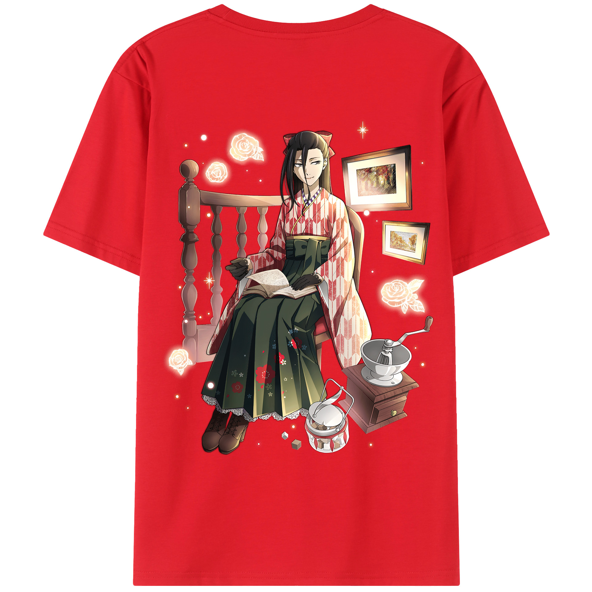 （画像用） 文豪ストレイドッグス Bungo Stray Dogs レディース半袖Tシャツ(バックプリント)