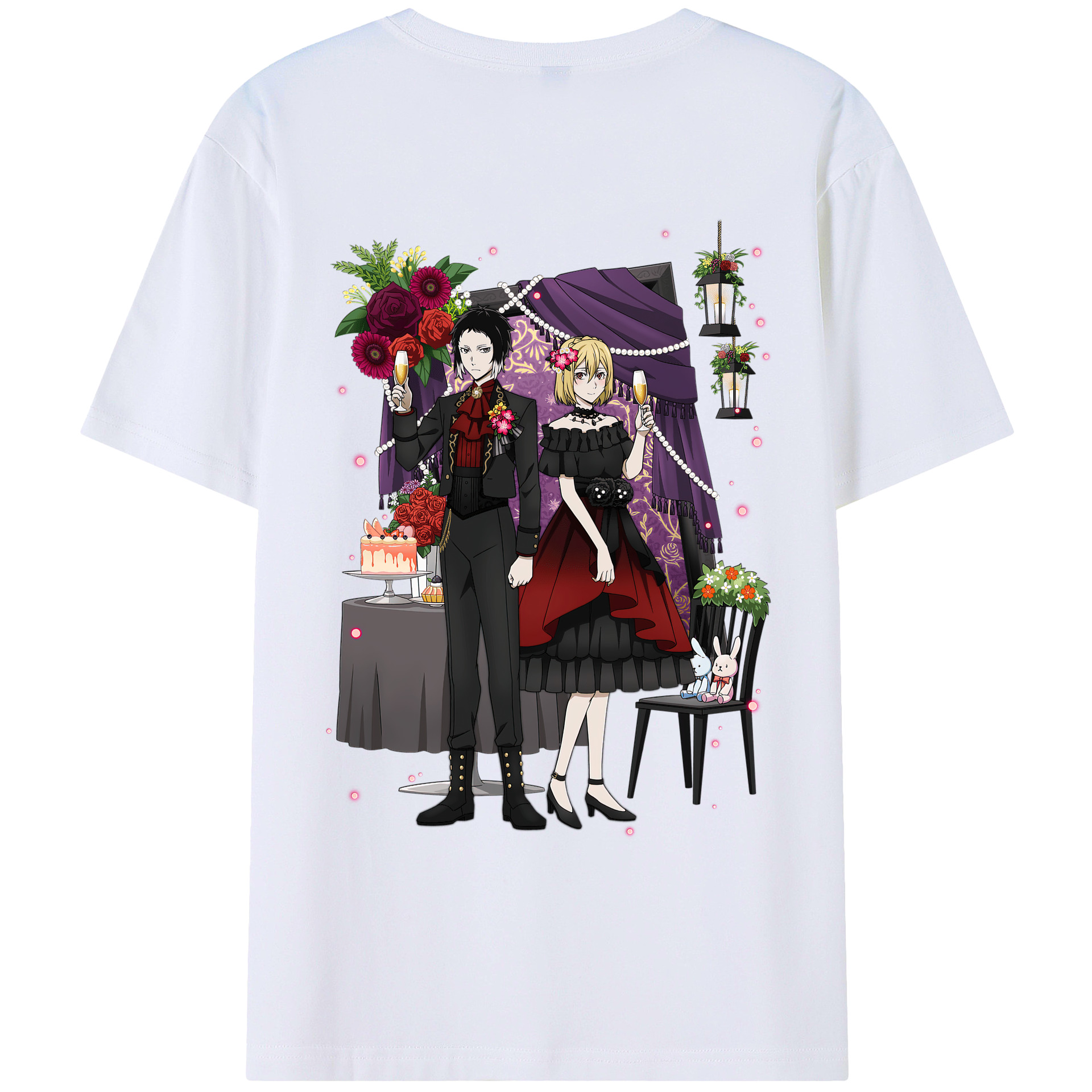 （画像用） 文豪ストレイドッグス Bungo Stray Dogs レディース半袖Tシャツ(バックプリント)