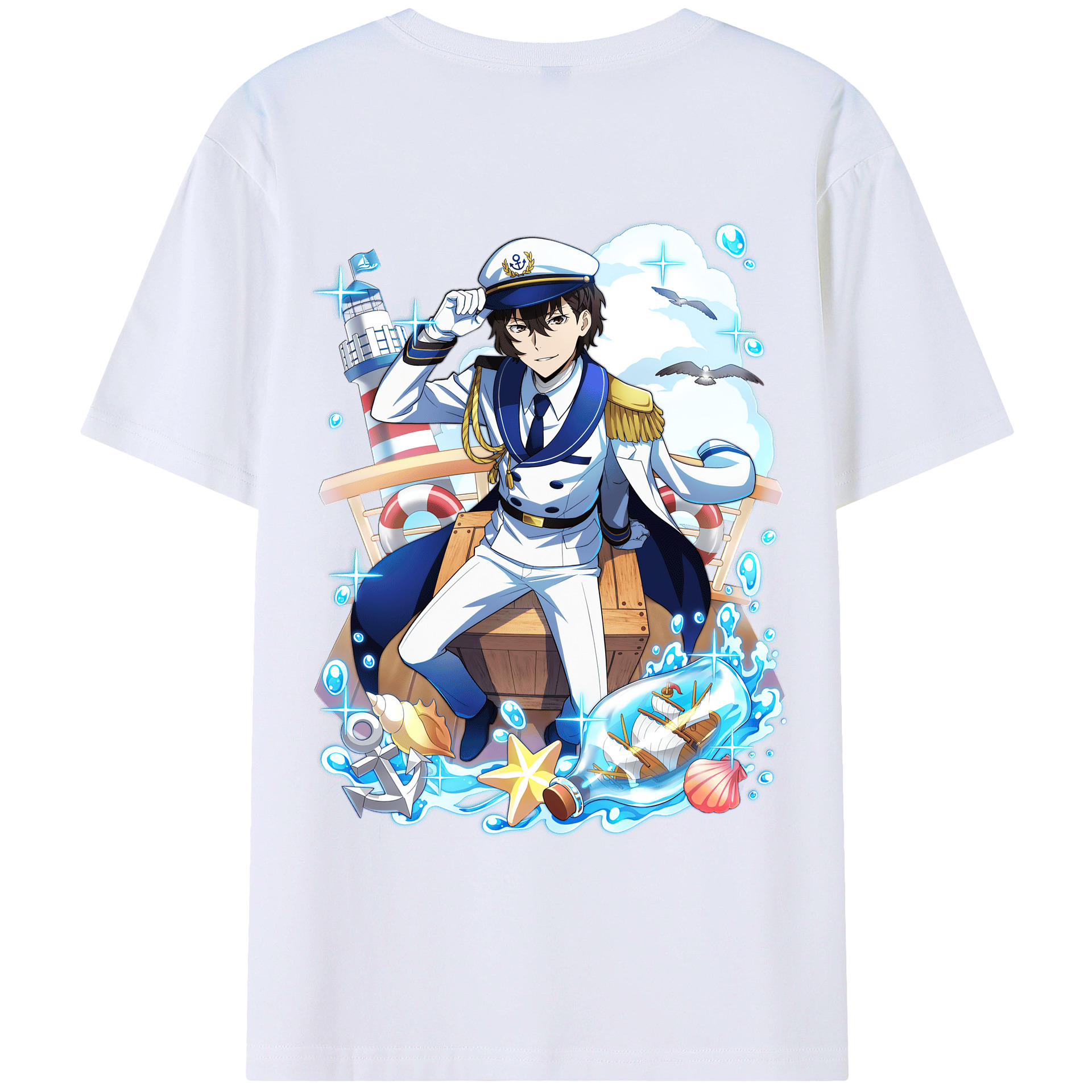 （画像用） 文豪ストレイドッグス Bungo Stray Dogs レディース半袖Tシャツ(バックプリント)