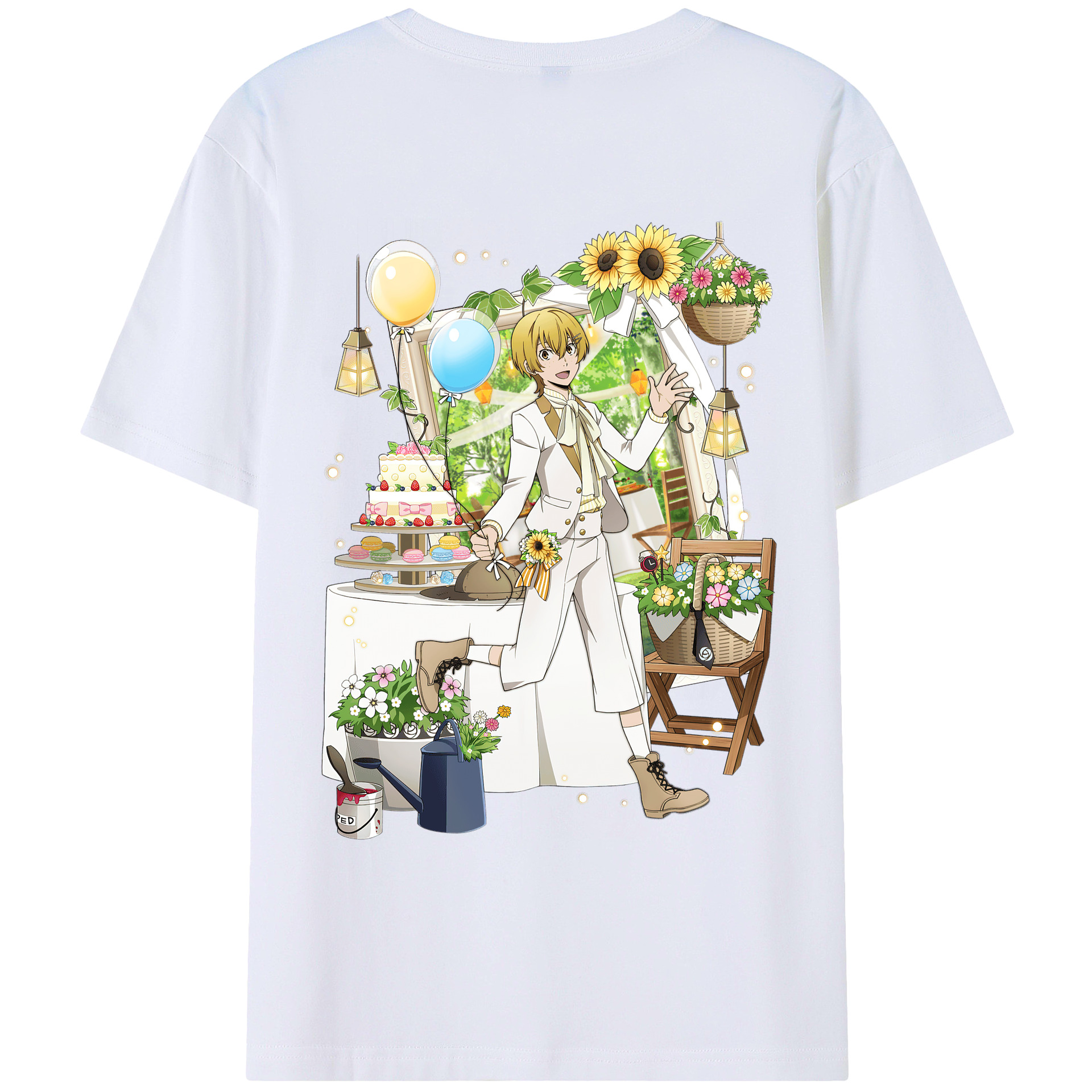 （画像用） 文豪ストレイドッグス Bungo Stray Dogs レディース半袖Tシャツ(バックプリント)