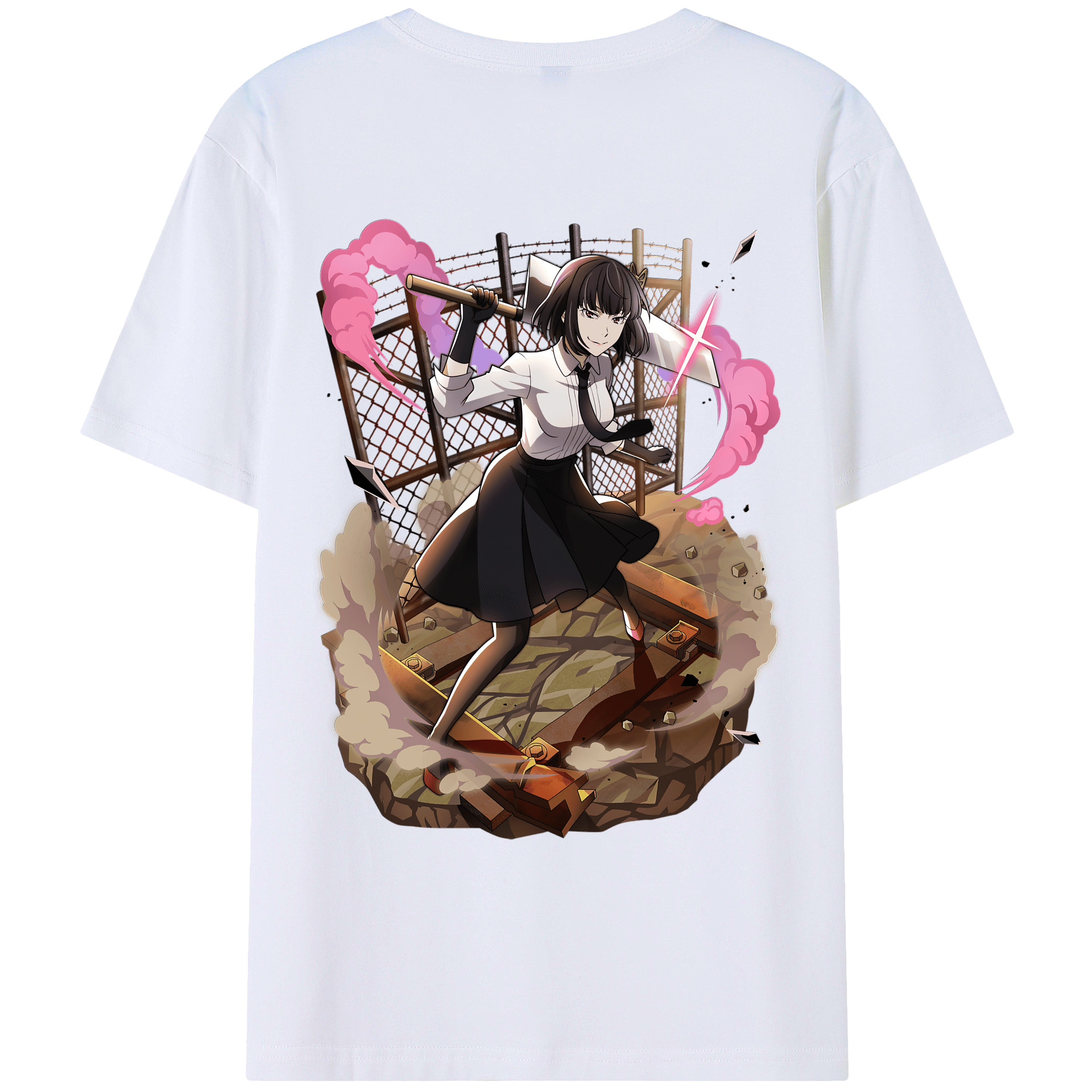 （画像用） 文豪ストレイドッグス Bungo Stray Dogs レディース半袖Tシャツ(バックプリント)