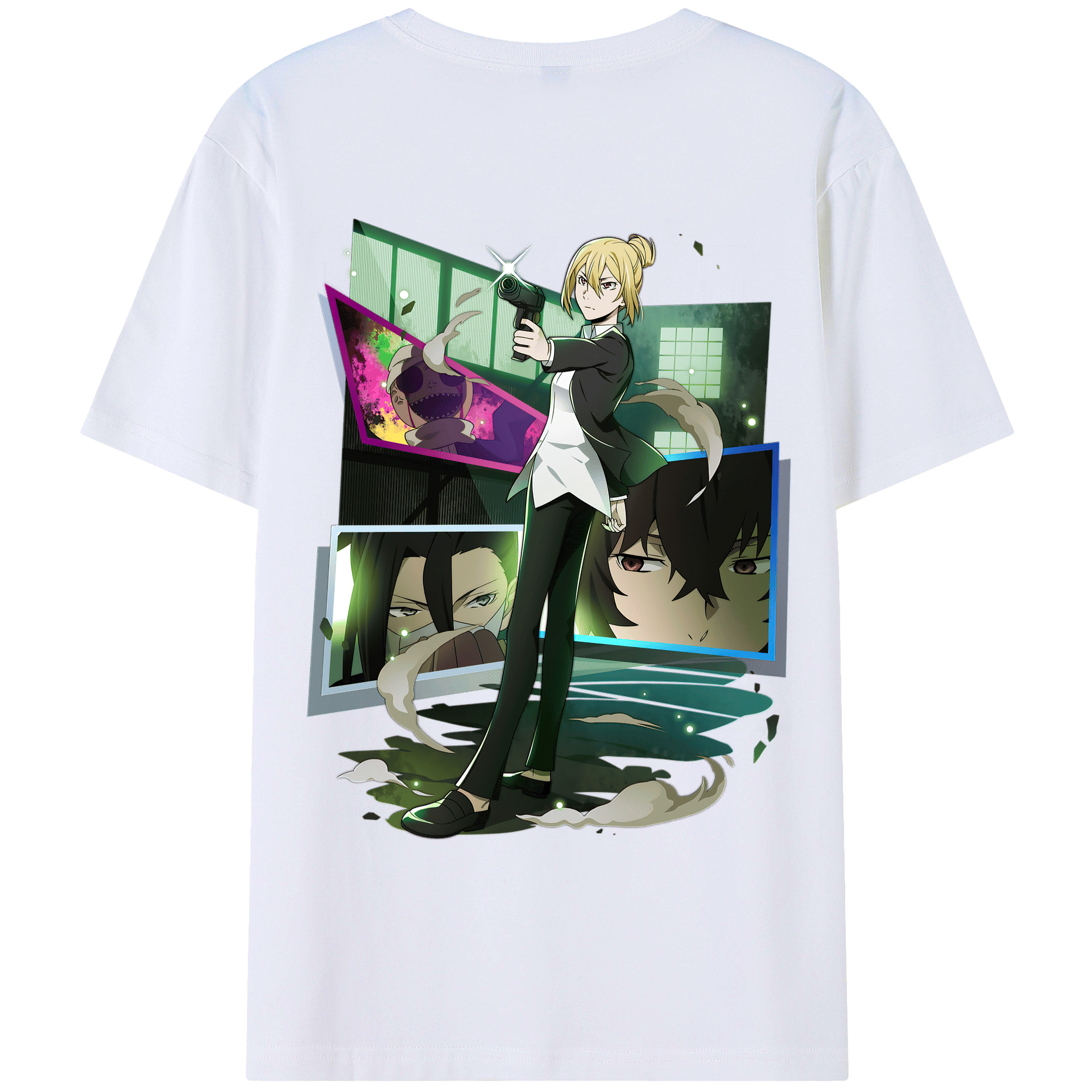 （画像用） 文豪ストレイドッグス Bungo Stray Dogs レディース半袖Tシャツ(バックプリント)