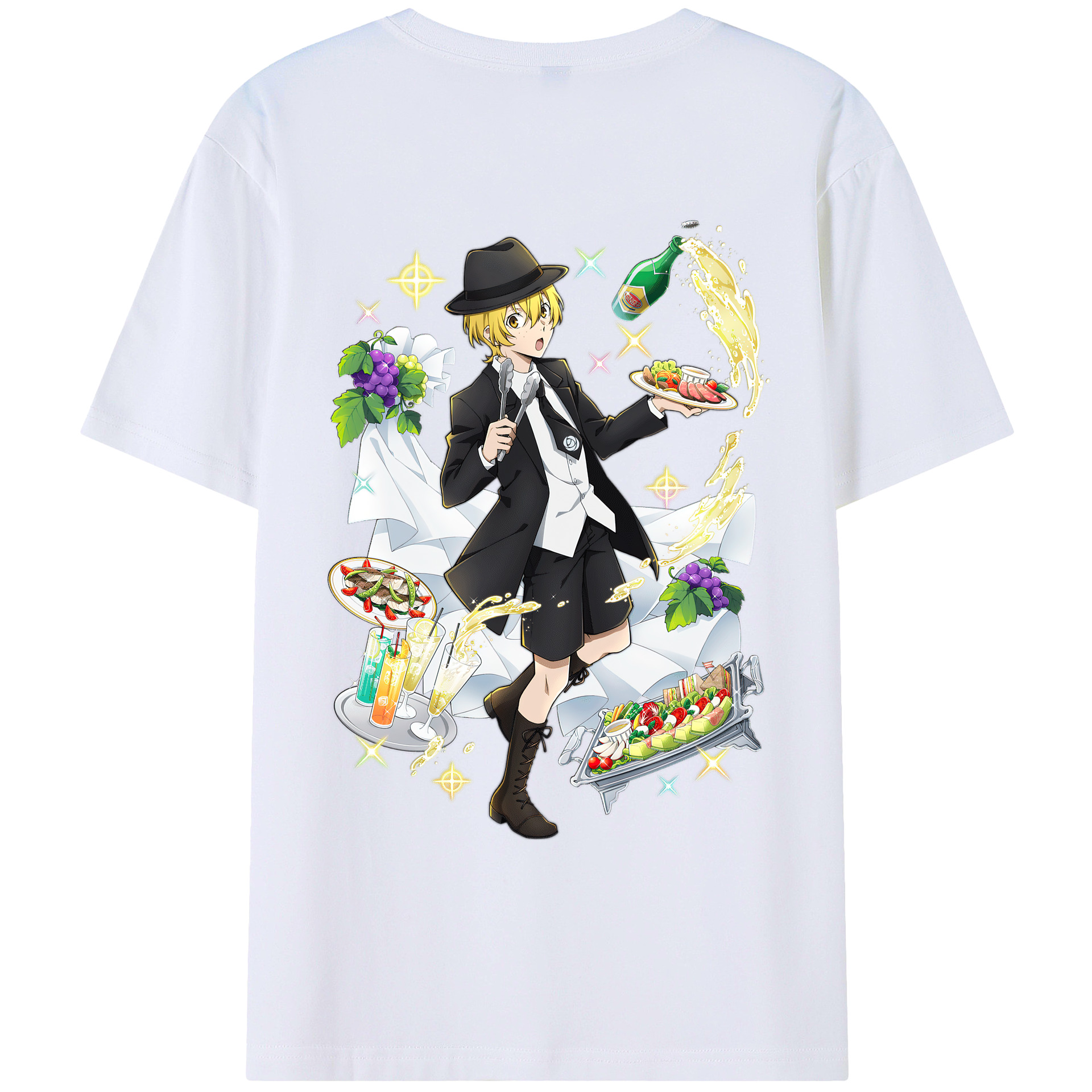 （画像用） 文豪ストレイドッグス Bungo Stray Dogs レディース半袖Tシャツ(バックプリント)