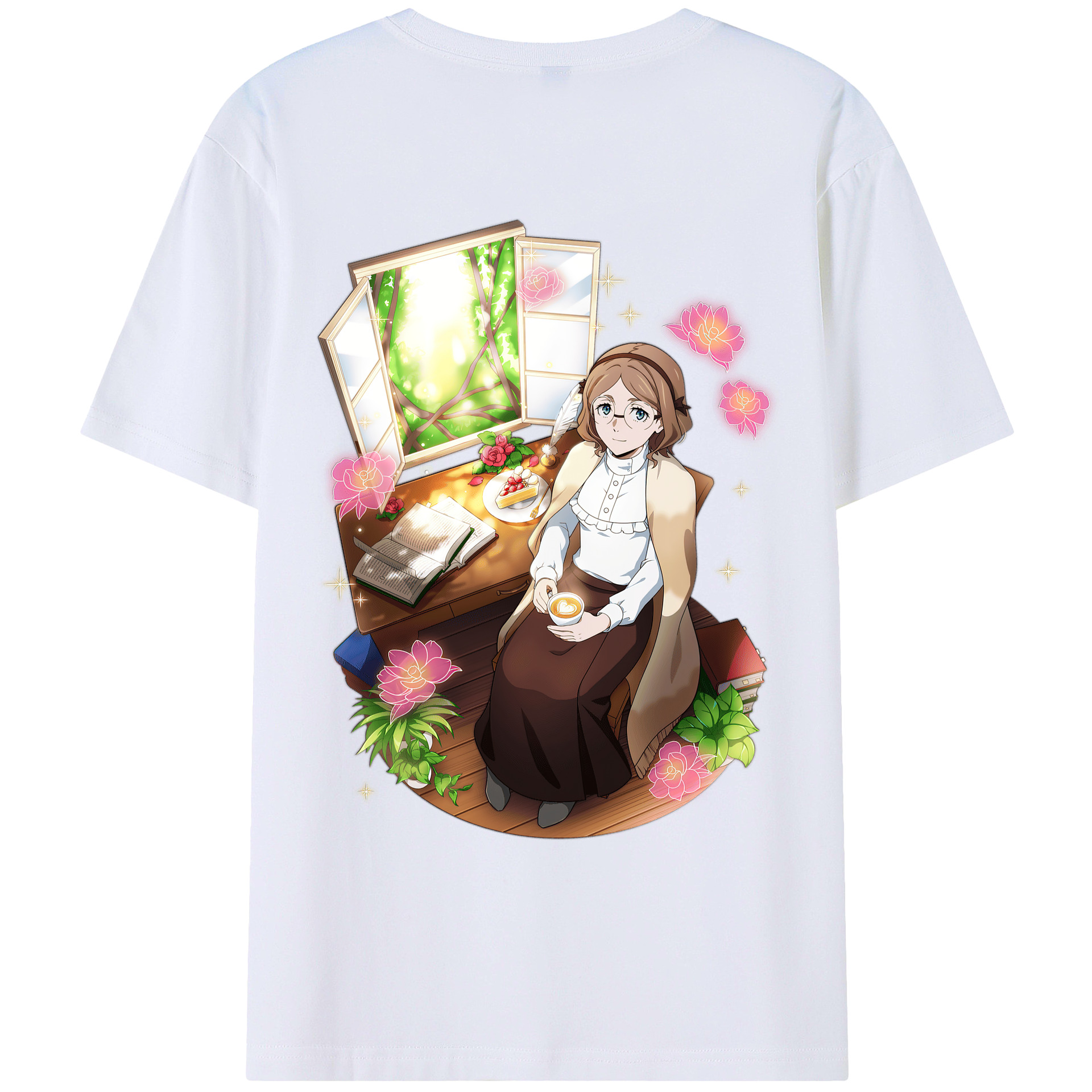 （画像用） 文豪ストレイドッグス Bungo Stray Dogs レディース半袖Tシャツ(バックプリント)