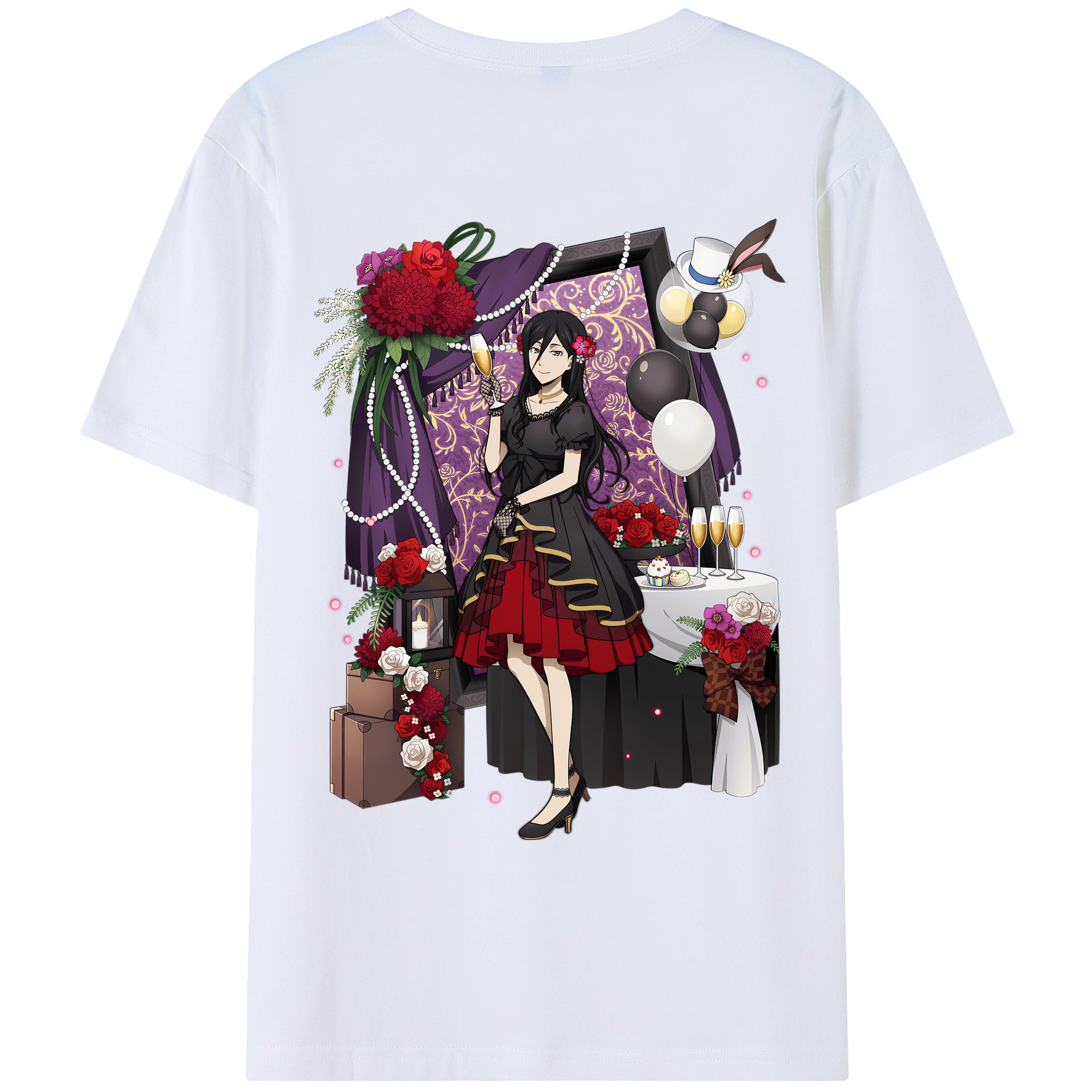 （画像用） 文豪ストレイドッグス Bungo Stray Dogs レディース半袖Tシャツ(バックプリント)