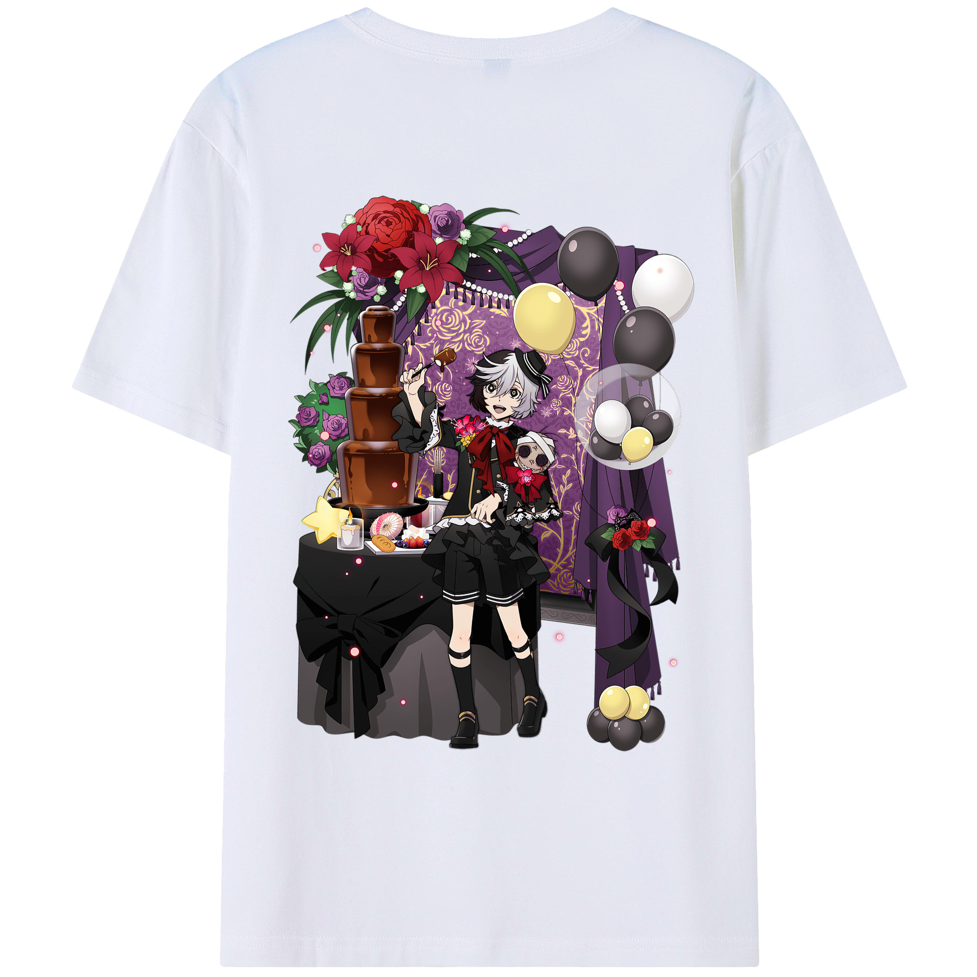 （画像用） 文豪ストレイドッグス Bungo Stray Dogs レディース半袖Tシャツ(バックプリント)