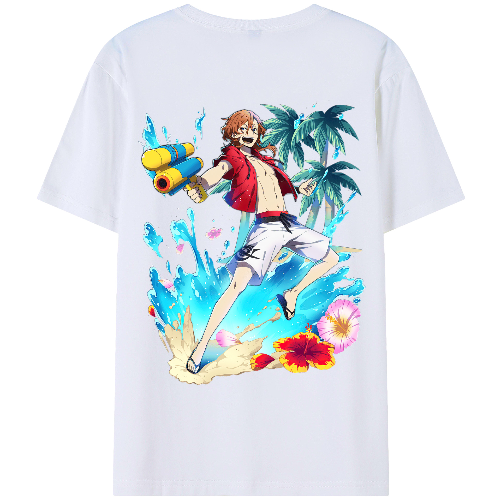 （画像用） 文豪ストレイドッグス Bungo Stray Dogs レディース半袖Tシャツ(バックプリント)