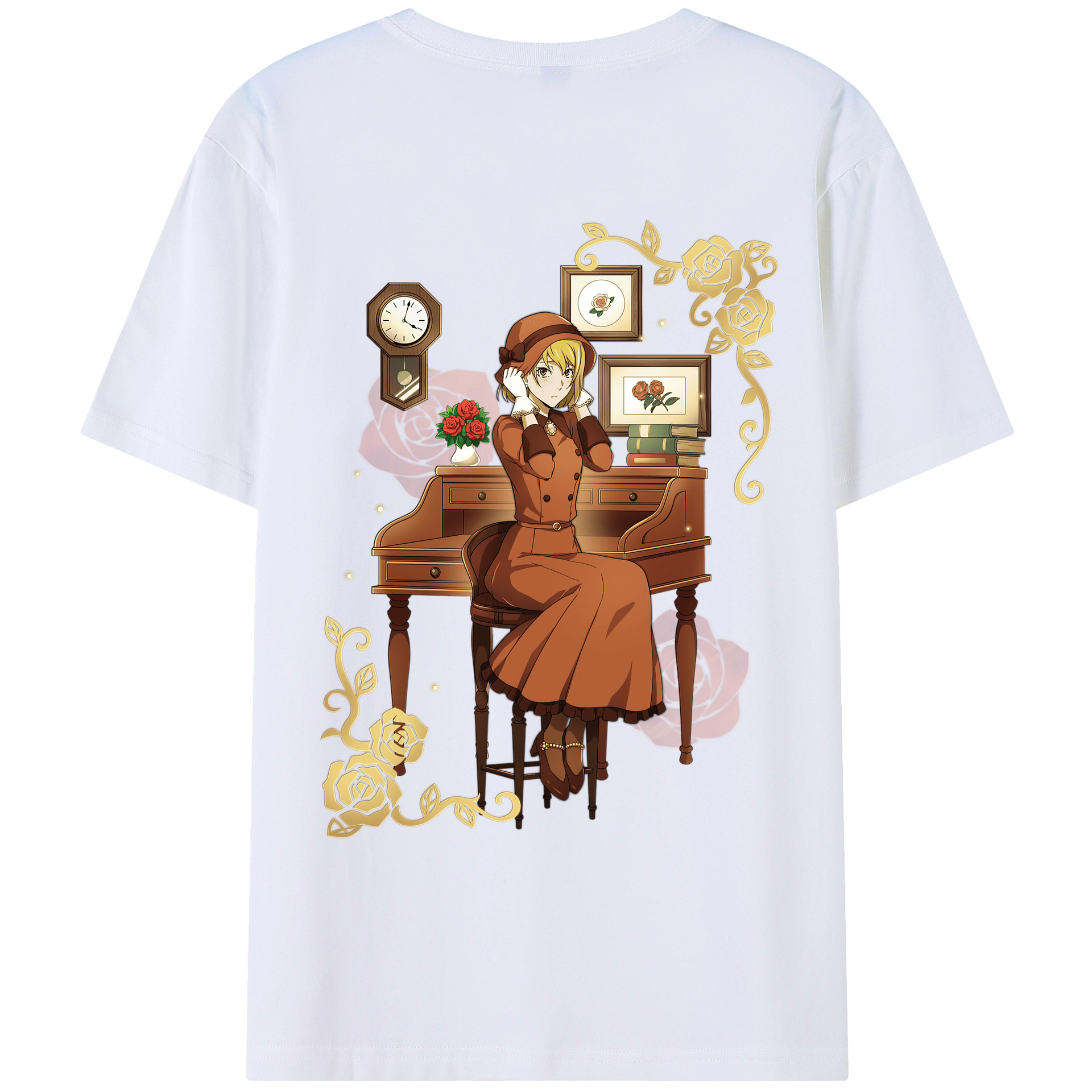 （画像用） 文豪ストレイドッグス Bungo Stray Dogs レディース半袖Tシャツ(バックプリント)