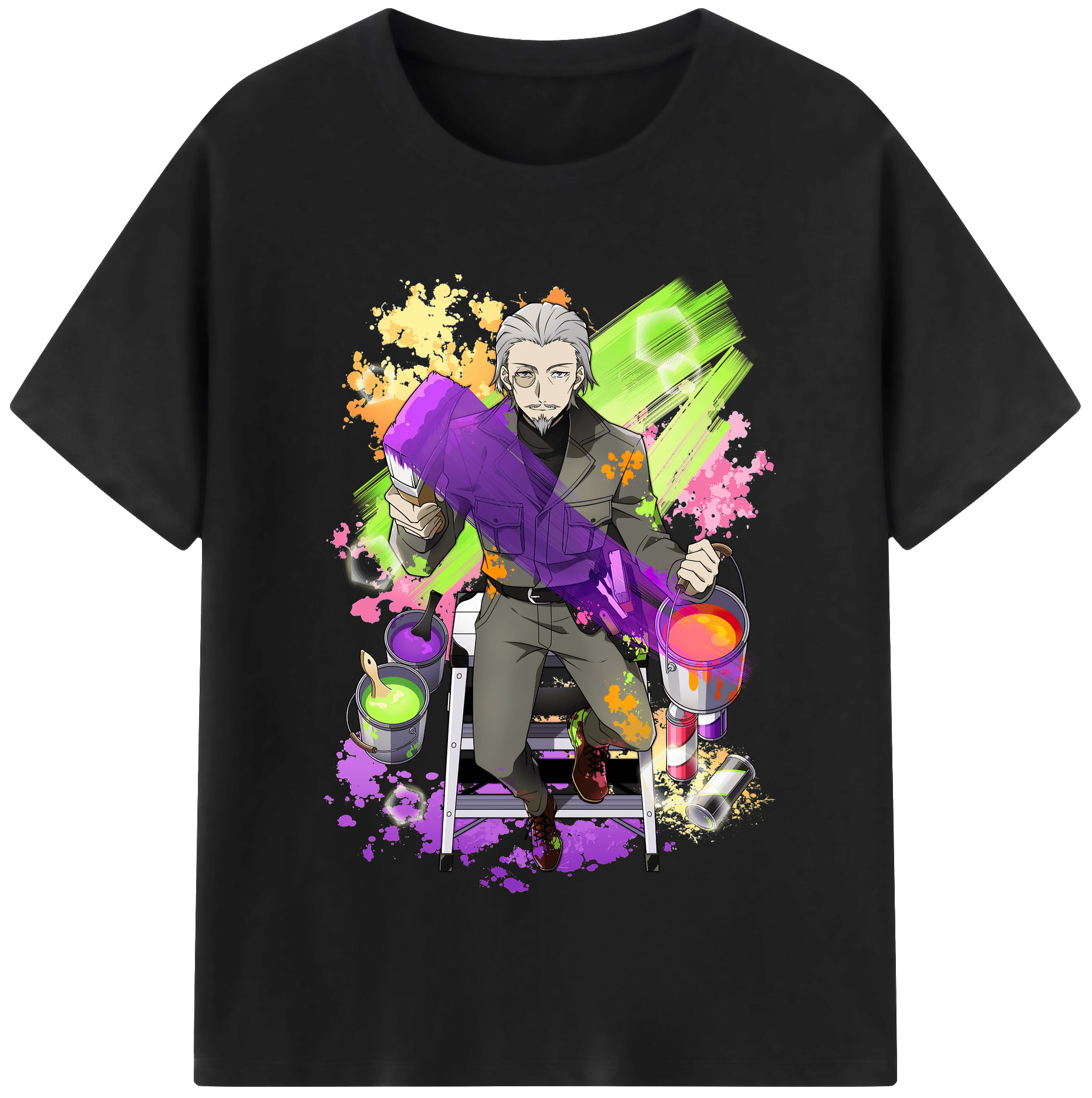 （画像用） 文豪ストレイドッグス Bungo Stray Dogs レディースカジュアルプリントTシャツ（綿100％）