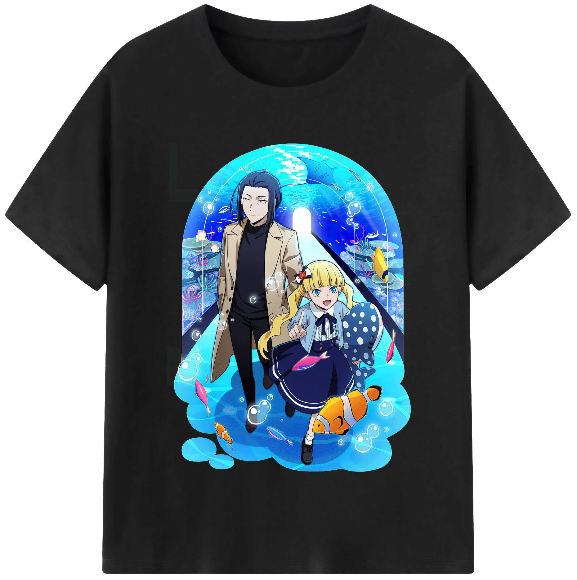 （画像用） 文豪ストレイドッグス Bungo Stray Dogs レディースカジュアルプリントTシャツ（綿100％）