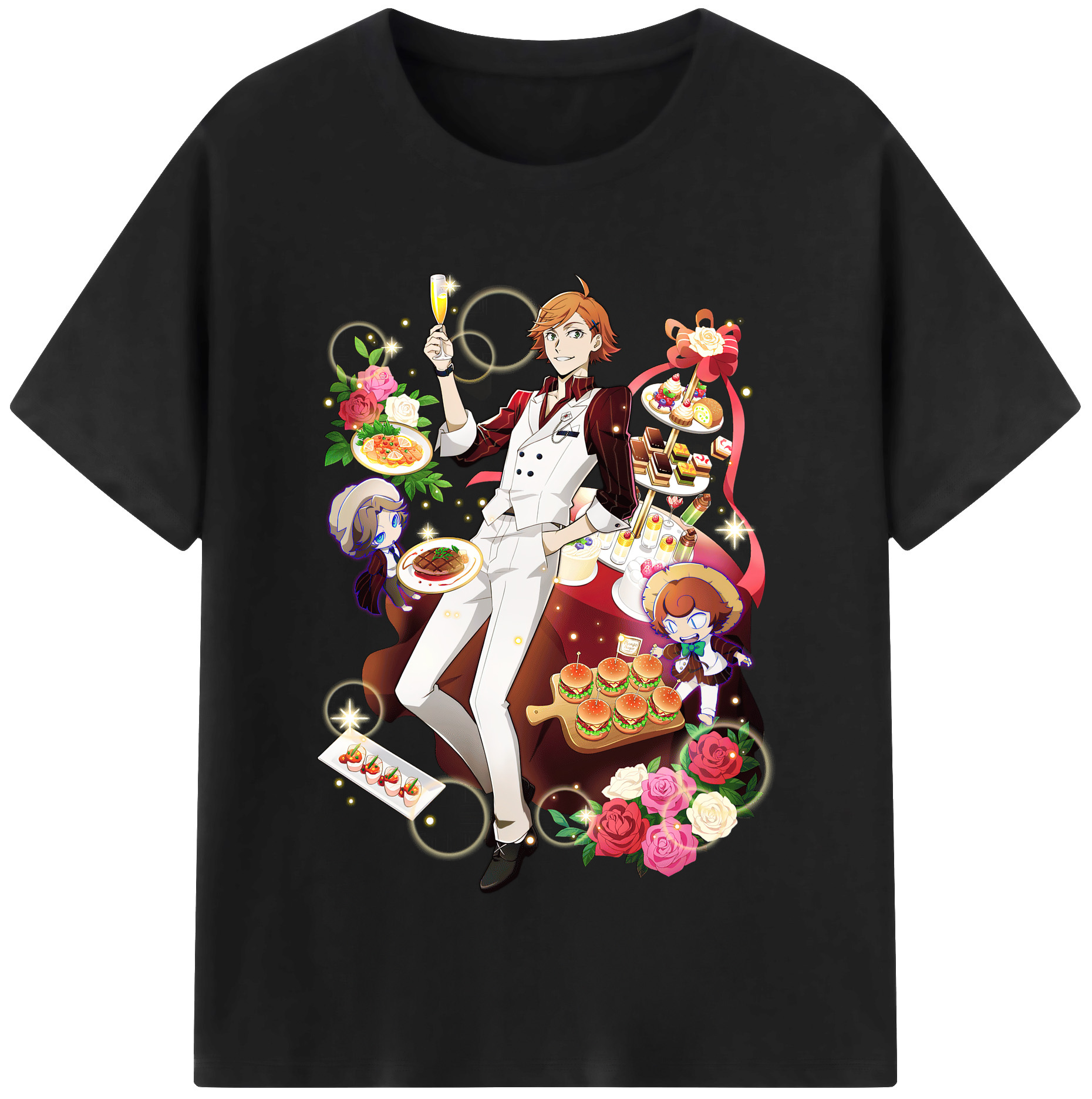 （画像用） 文豪ストレイドッグス Bungo Stray Dogs レディースカジュアルプリントTシャツ（綿100％）