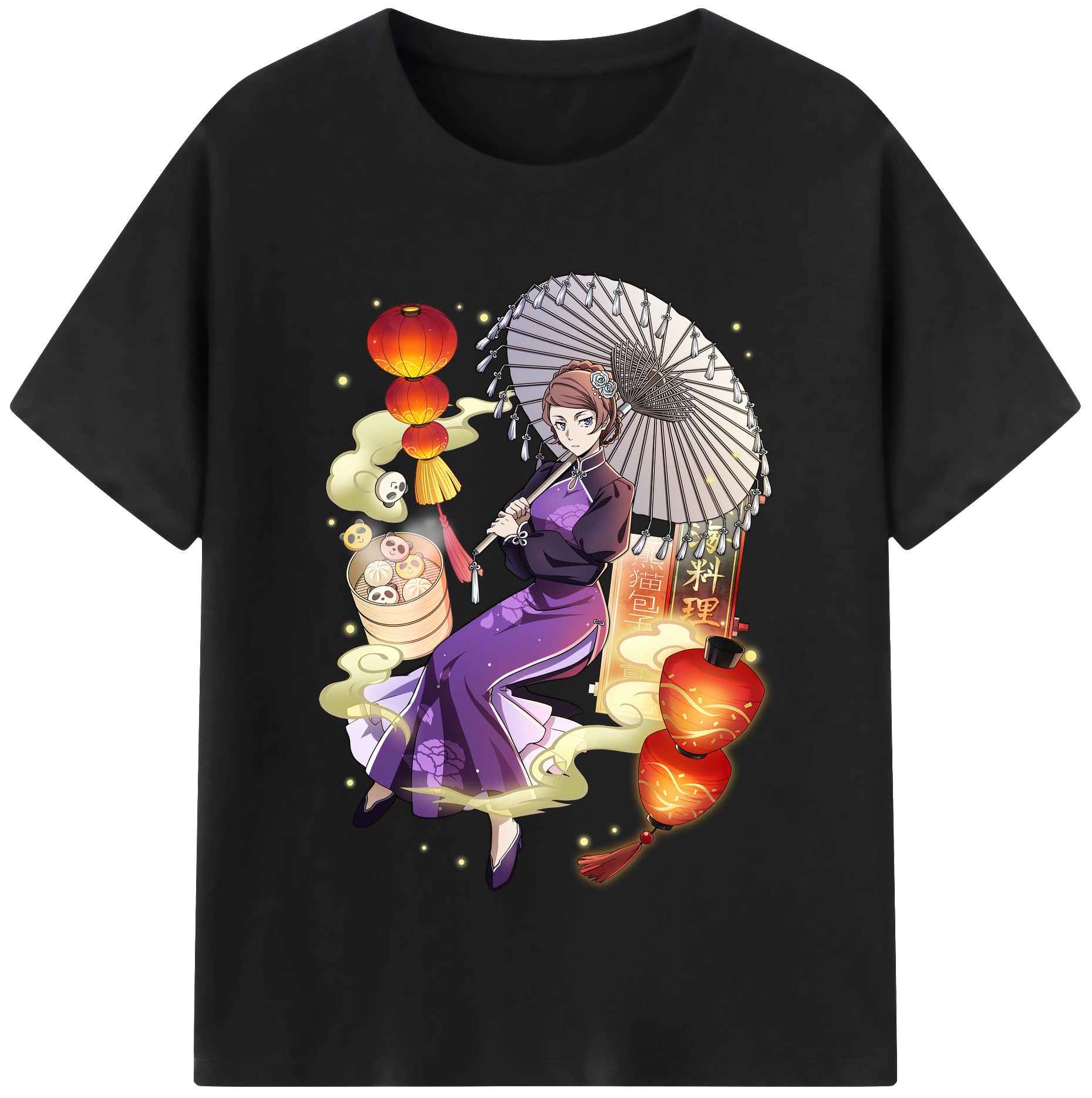（画像用） 文豪ストレイドッグス Bungo Stray Dogs レディースカジュアルプリントTシャツ（綿100％）