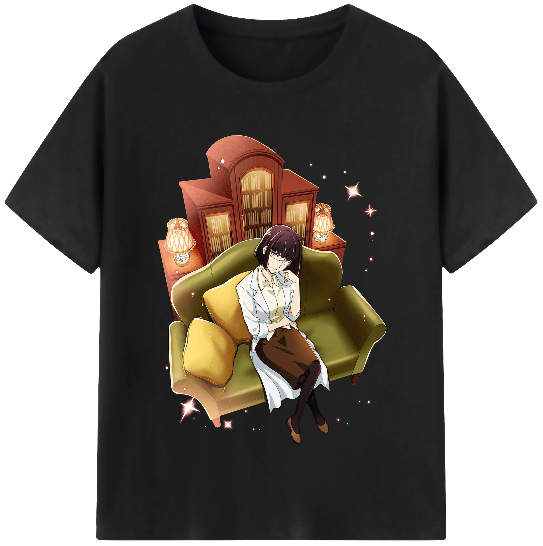 （画像用） 文豪ストレイドッグス Bungo Stray Dogs レディースカジュアルプリントTシャツ（綿100％）