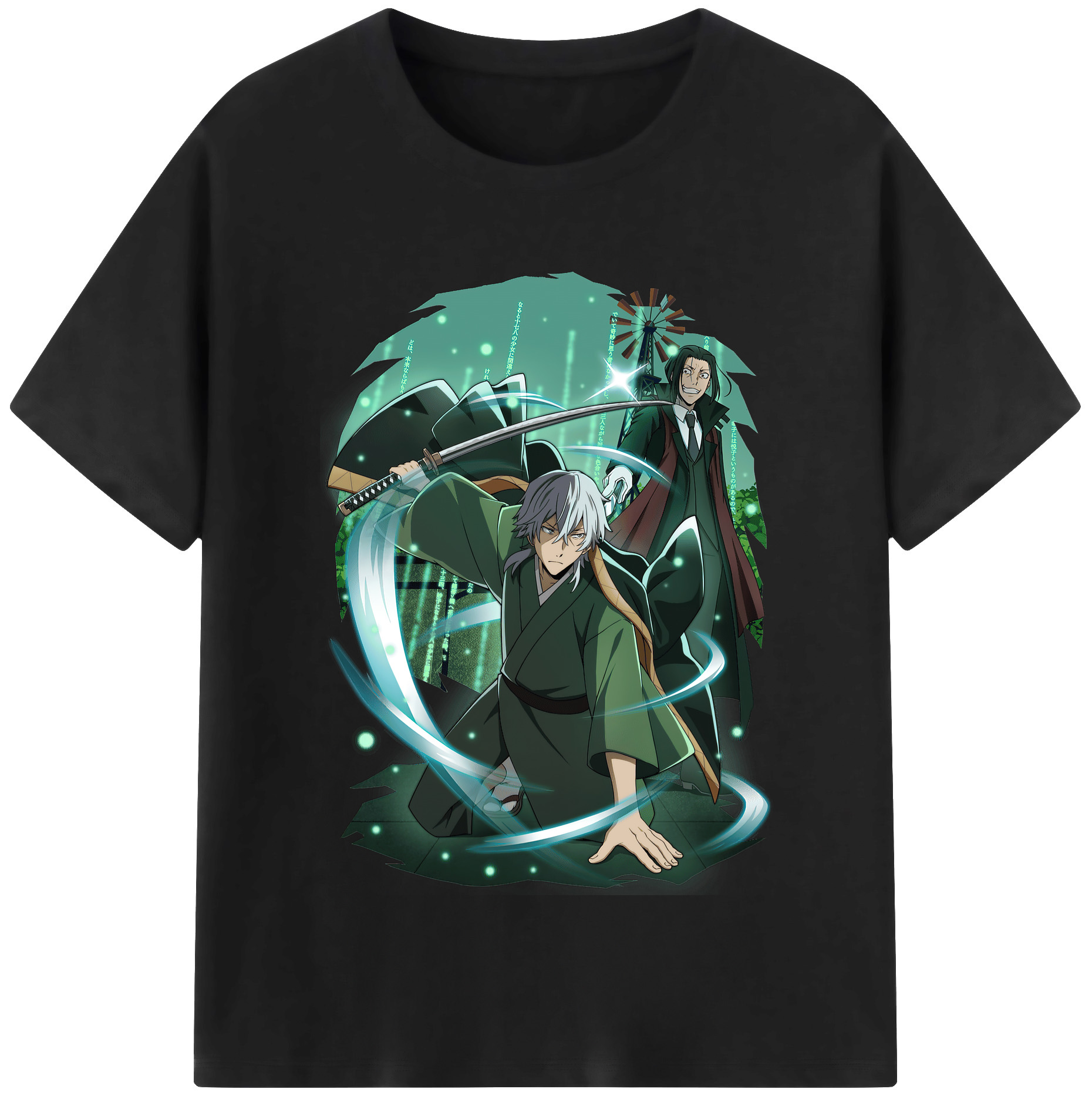（画像用） 文豪ストレイドッグス Bungo Stray Dogs レディースカジュアルプリントTシャツ（綿100％）