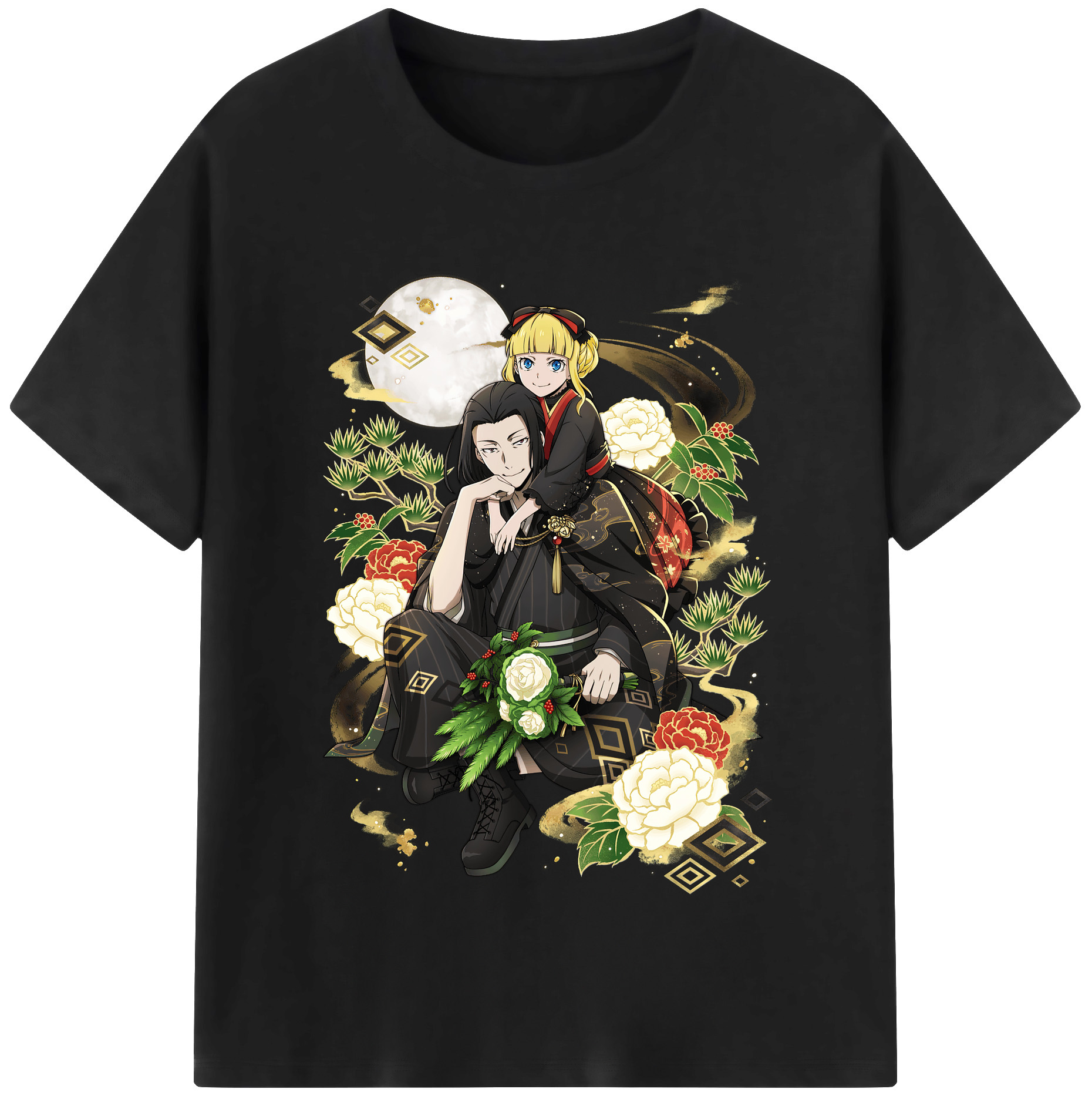 （画像用） 文豪ストレイドッグス Bungo Stray Dogs レディースカジュアルプリントTシャツ（綿100％）