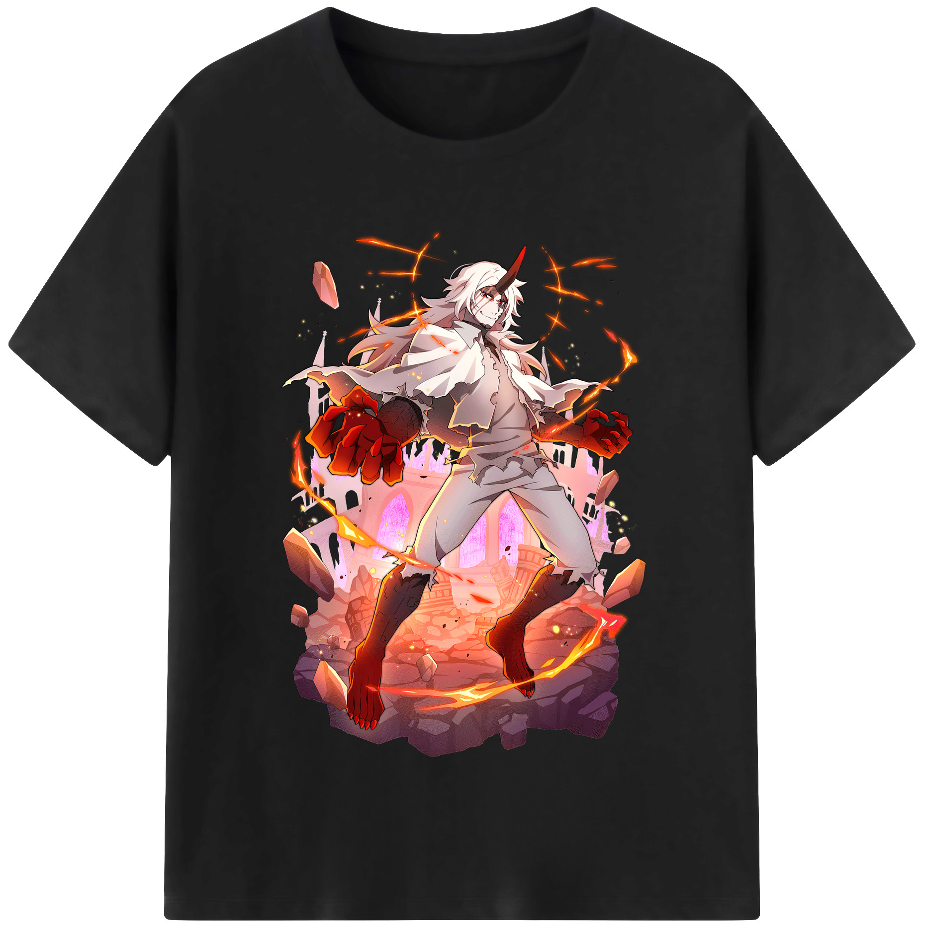 （画像用） 文豪ストレイドッグス Bungo Stray Dogs レディースカジュアルプリントTシャツ（綿100％）