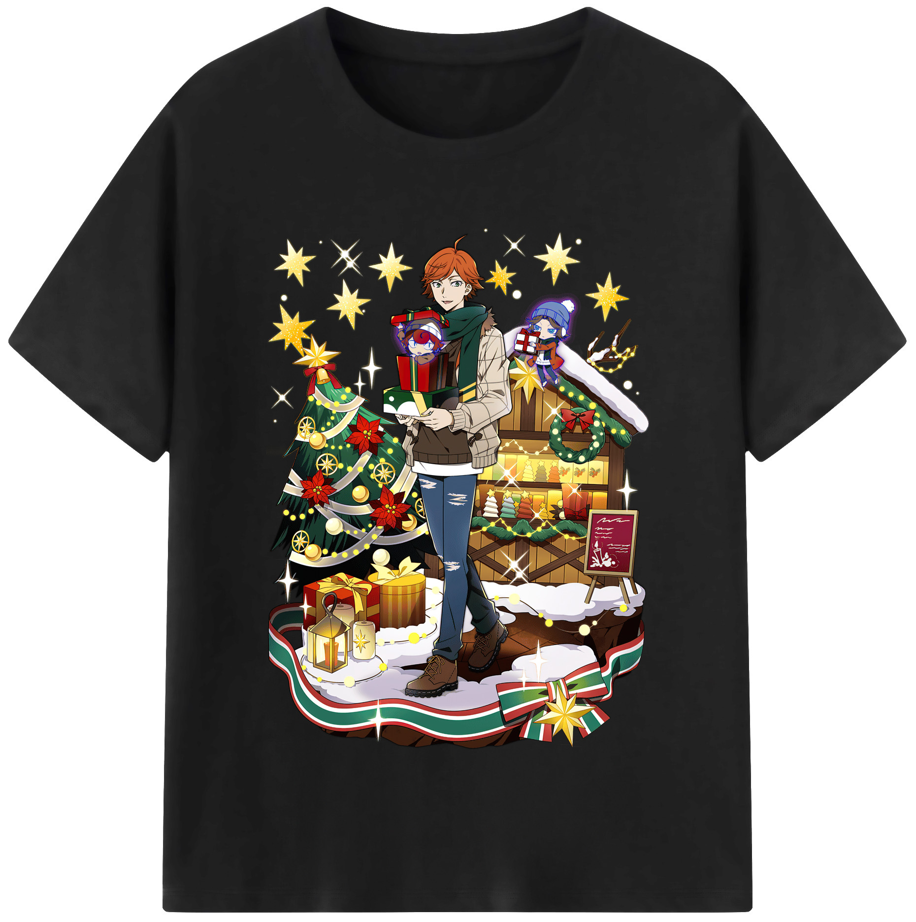 （画像用） 文豪ストレイドッグス Bungo Stray Dogs レディースカジュアルプリントTシャツ（綿100％）