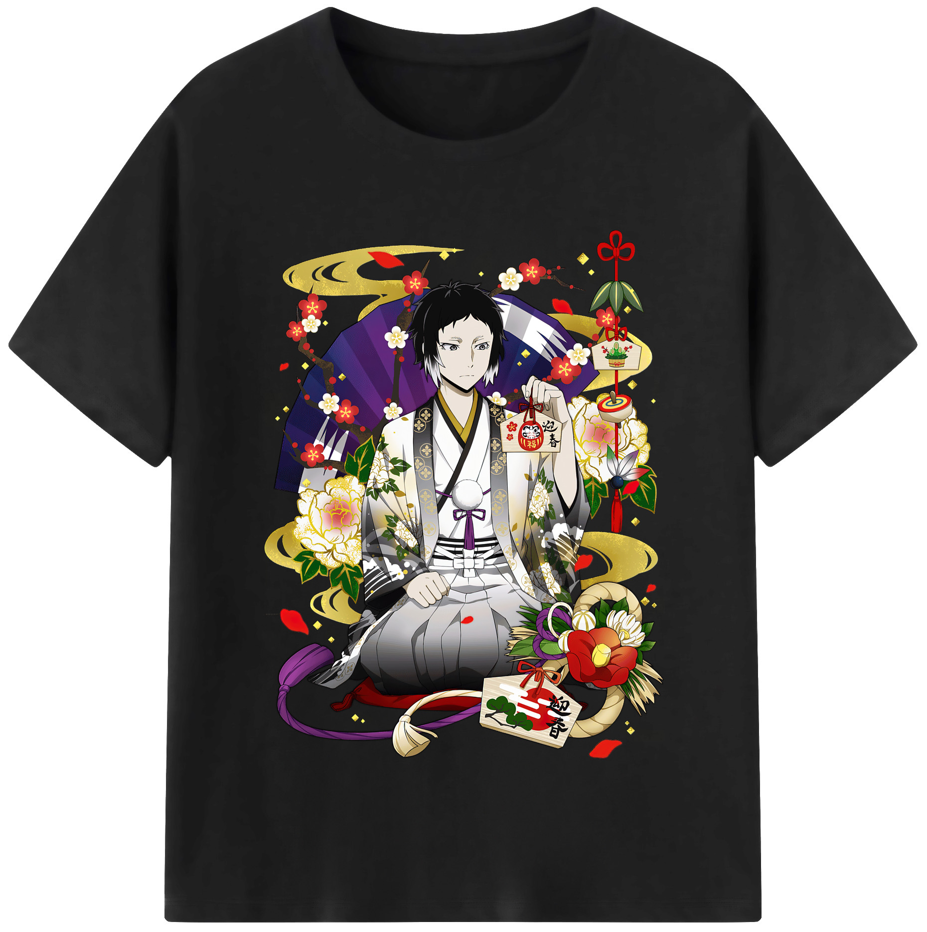 （画像用） 文豪ストレイドッグス Bungo Stray Dogs レディースカジュアルプリントTシャツ（綿100％）