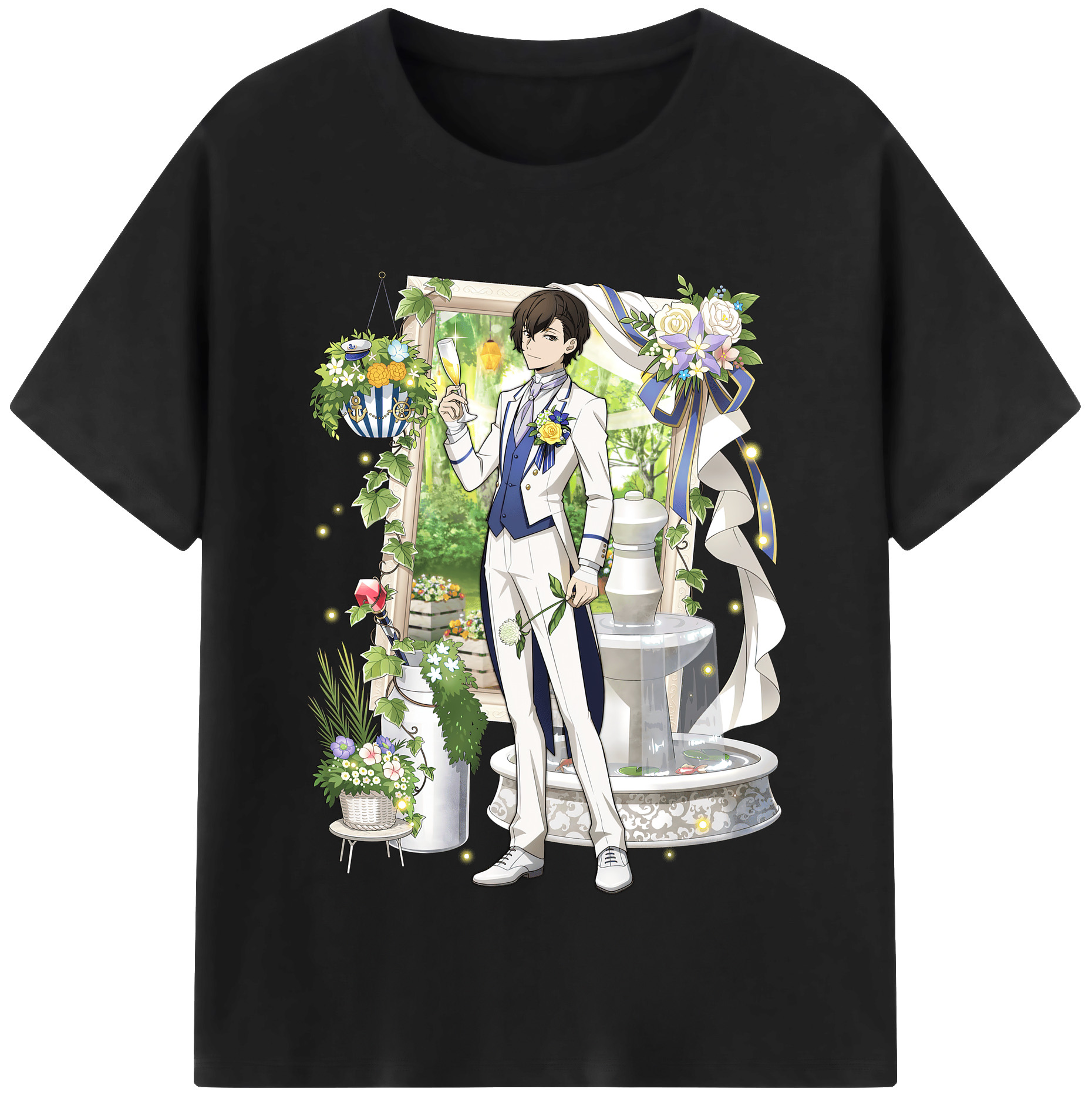 （画像用） 文豪ストレイドッグス Bungo Stray Dogs レディースカジュアルプリントTシャツ（綿100％）