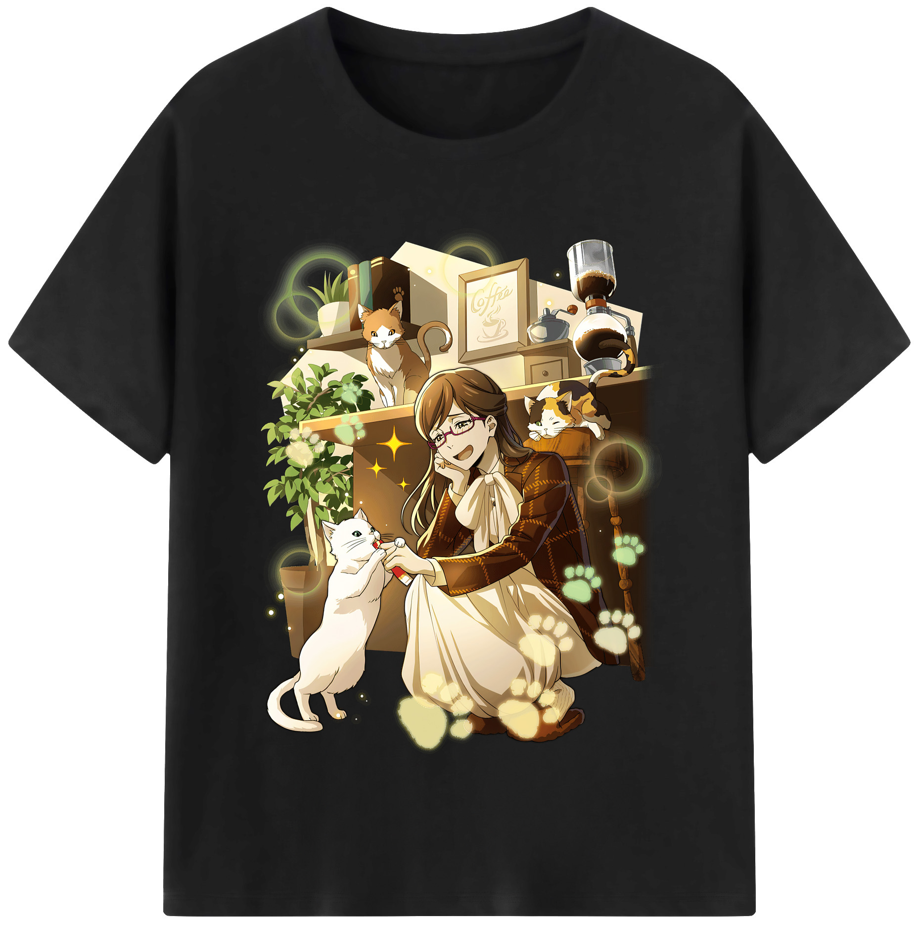 （画像用） 文豪ストレイドッグス Bungo Stray Dogs レディースカジュアルプリントTシャツ（綿100％）