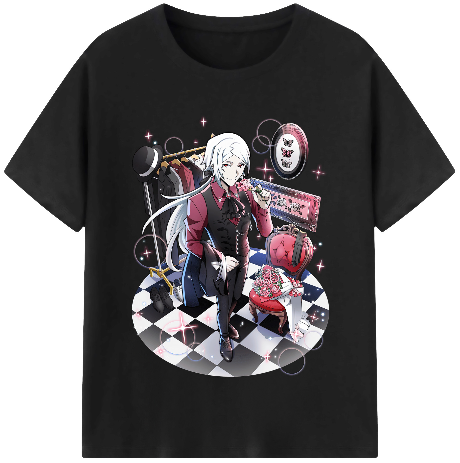 （画像用） 文豪ストレイドッグス Bungo Stray Dogs レディースカジュアルプリントTシャツ（綿100％）