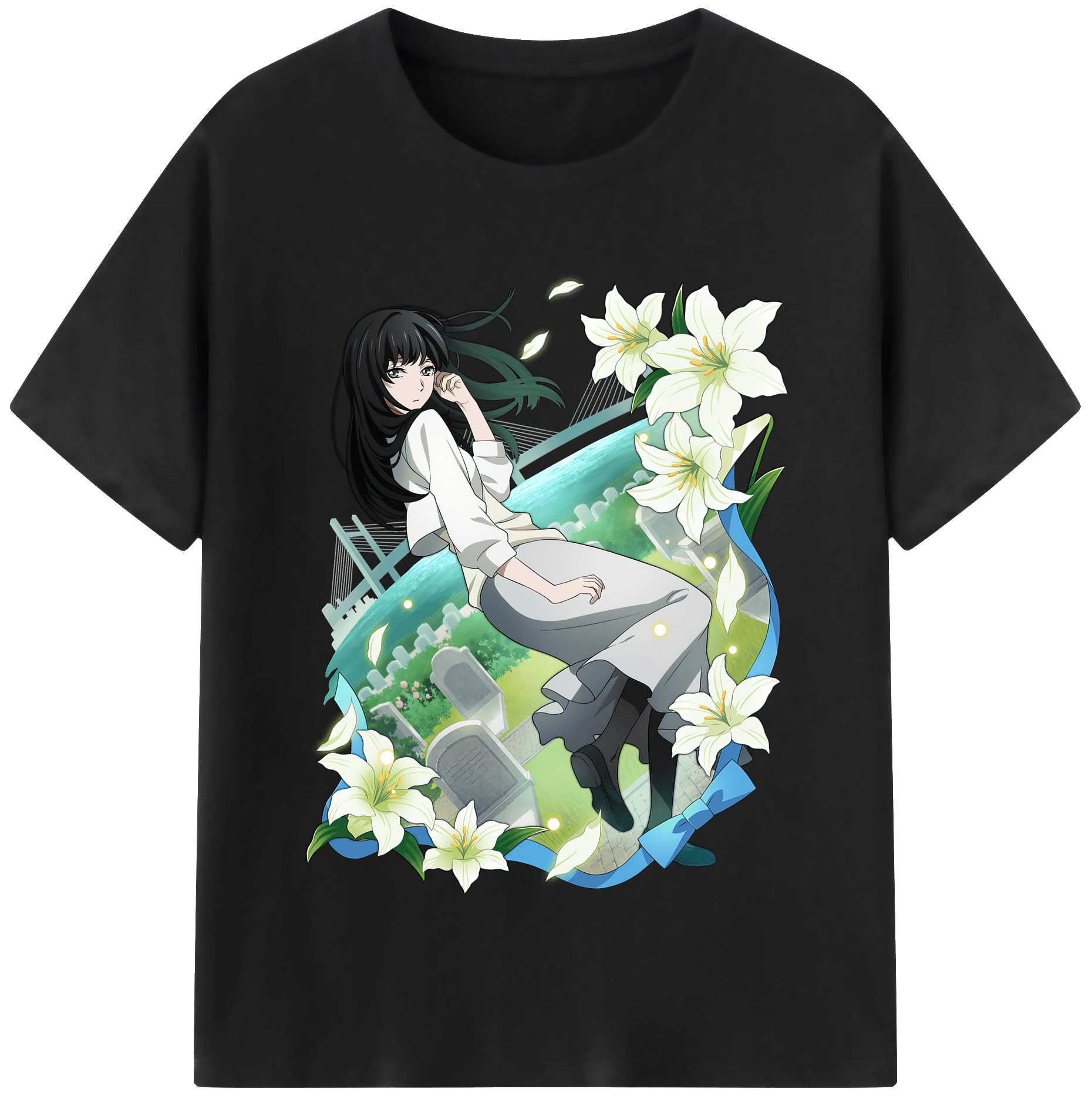 （画像用） 文豪ストレイドッグス Bungo Stray Dogs レディースカジュアルプリントTシャツ（綿100％）