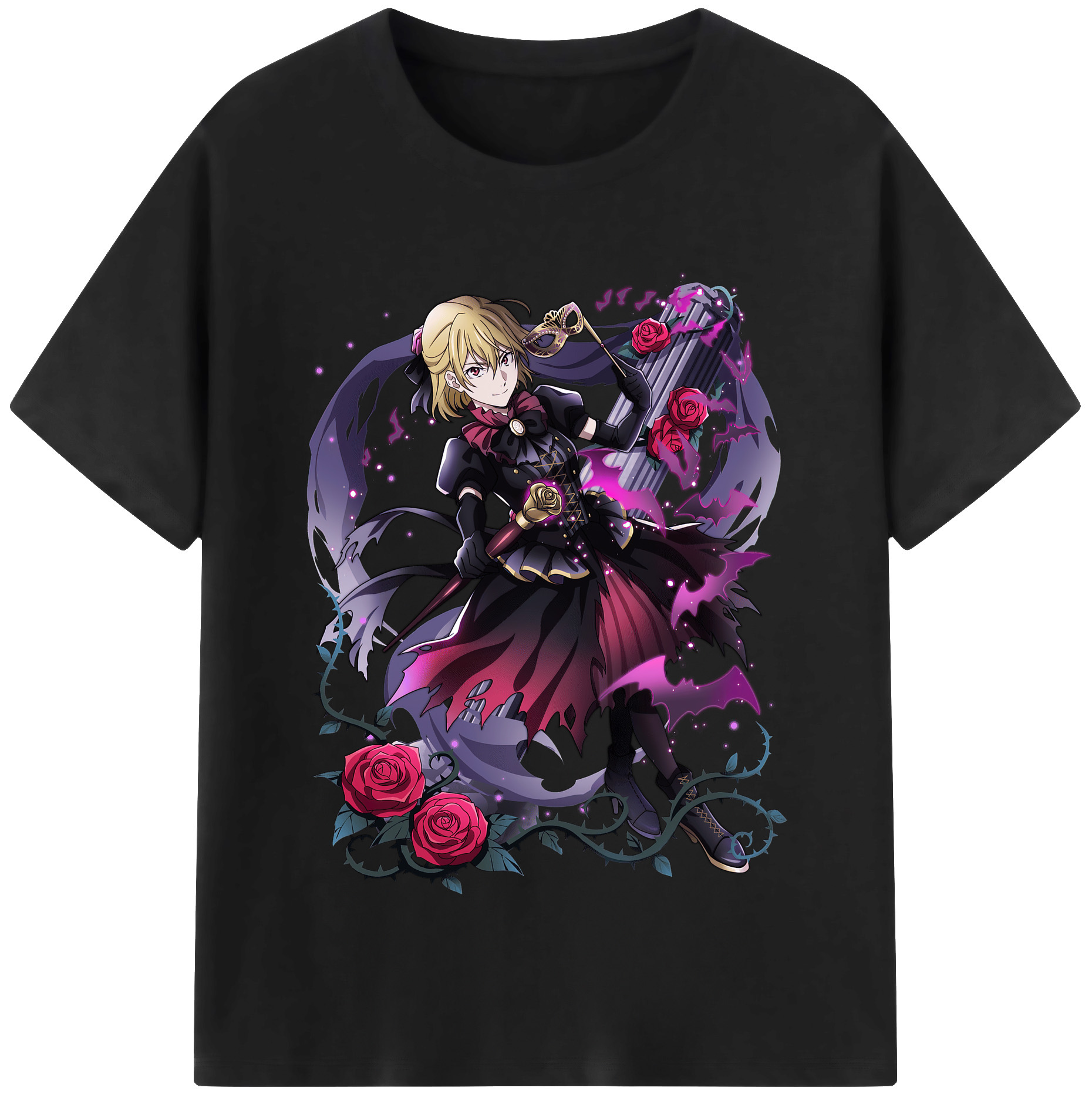 （画像用） 文豪ストレイドッグス Bungo Stray Dogs レディースカジュアルプリントTシャツ（綿100％）