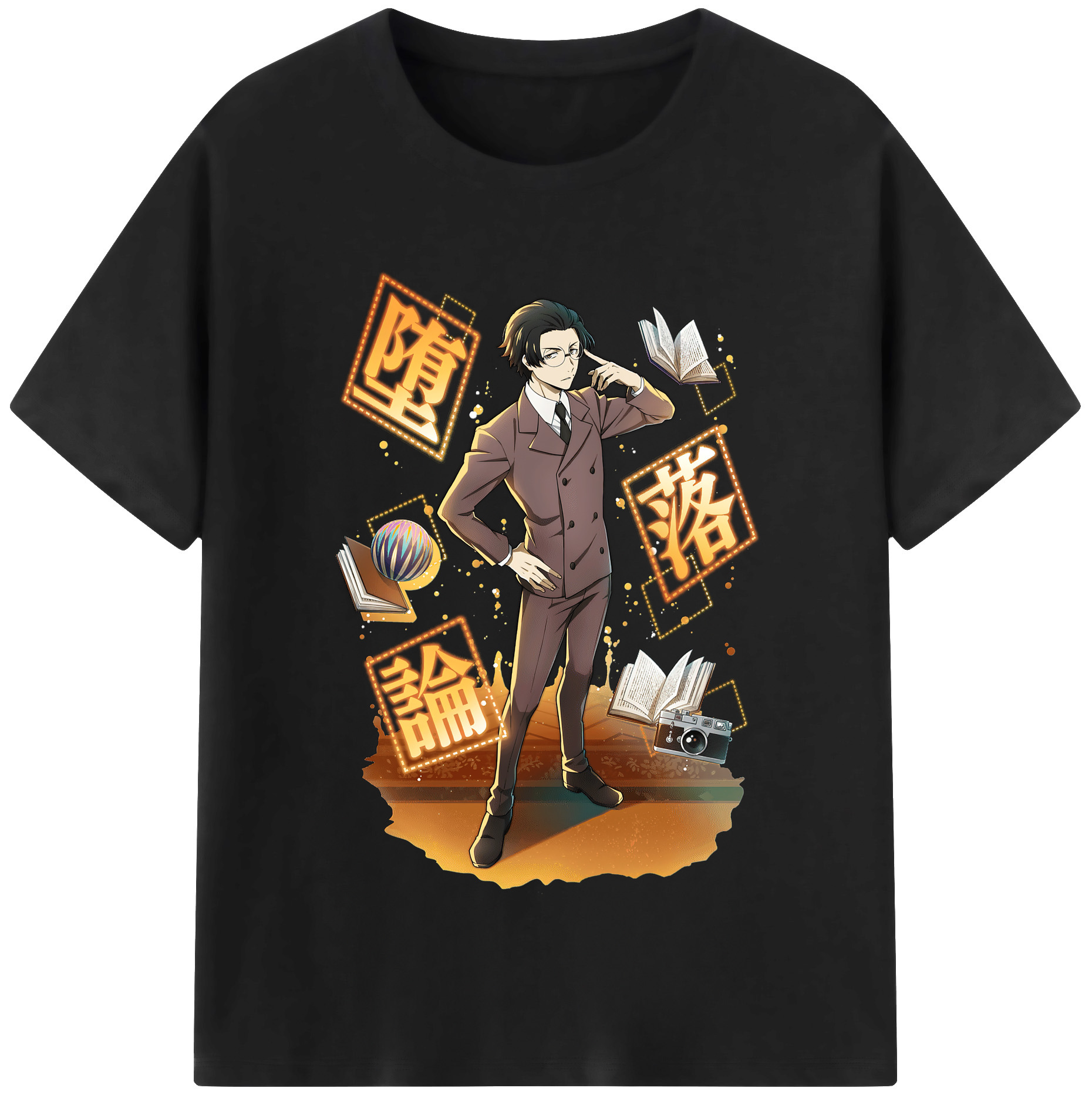 （画像用） 文豪ストレイドッグス Bungo Stray Dogs レディースカジュアルプリントTシャツ（綿100％）
